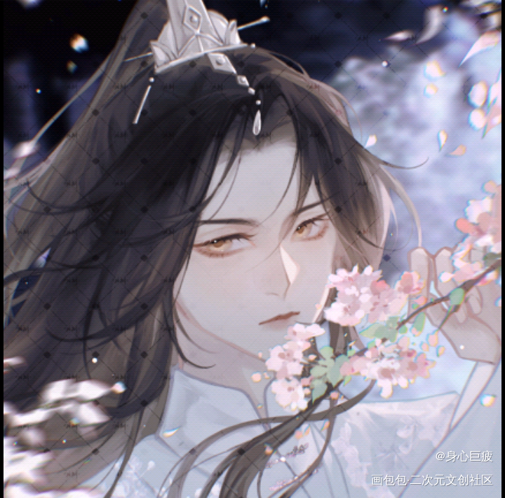 美人师尊_二哈和他的白猫师尊燃晚楚晚宁绘画作品