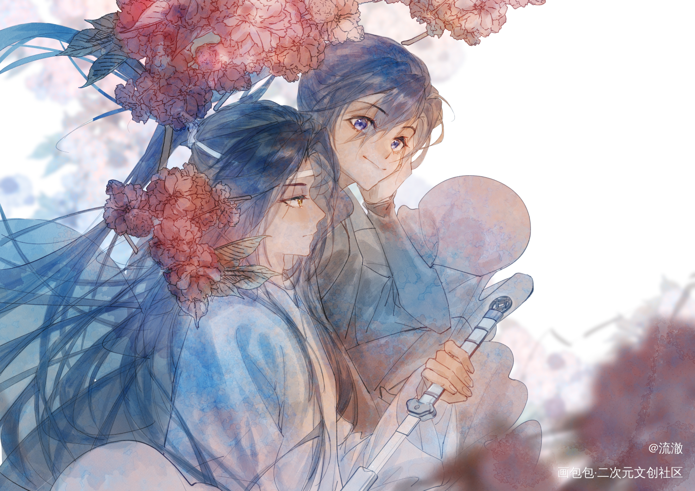 day14_魔道祖师忘羡蓝忘机魏无羡绘画作品