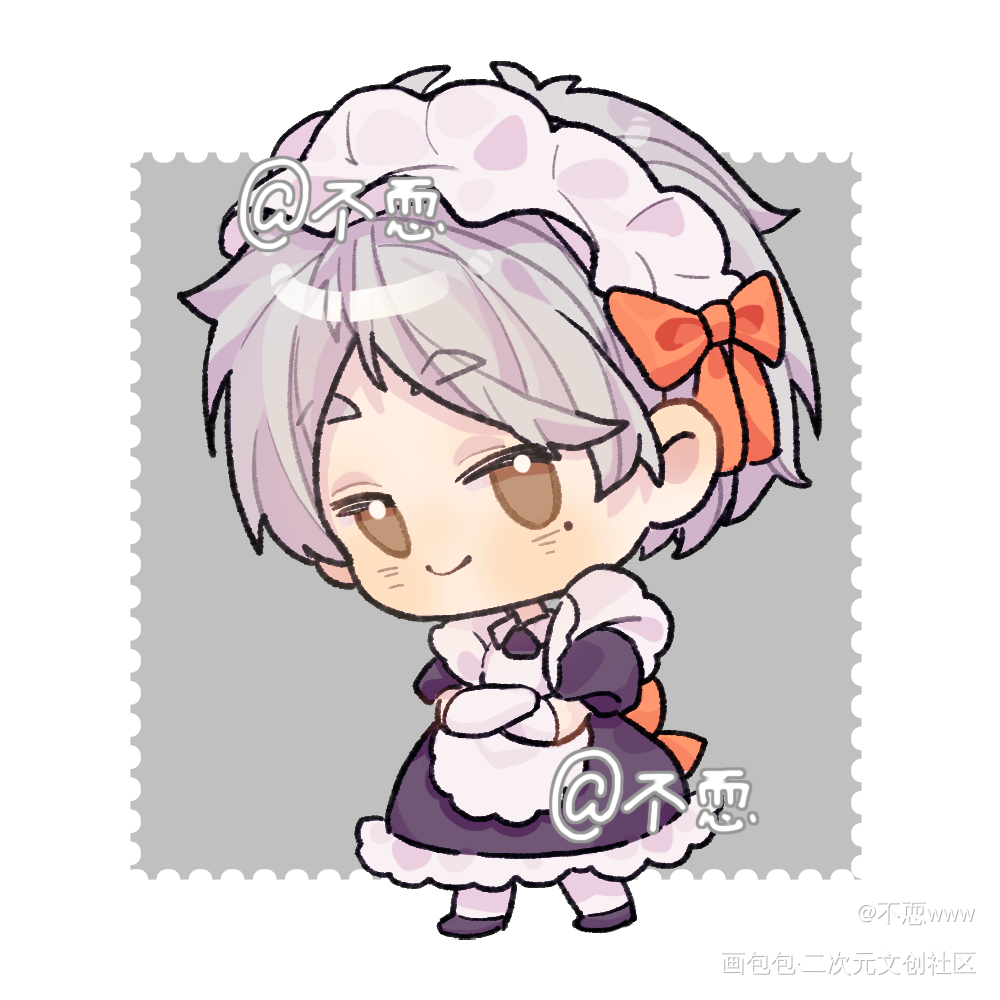 【女仆】菅原:要认真工作哦~_排球少年菅原孝支绘画作品