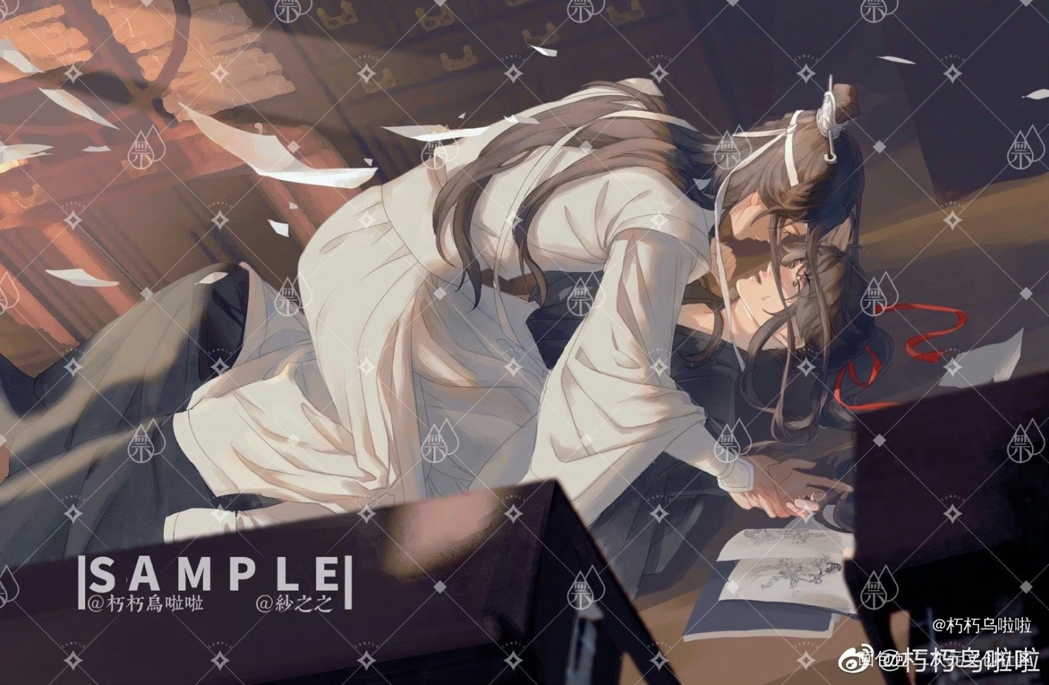 【忘羡】扑倒！_魔道祖师忘羡绘画作品
