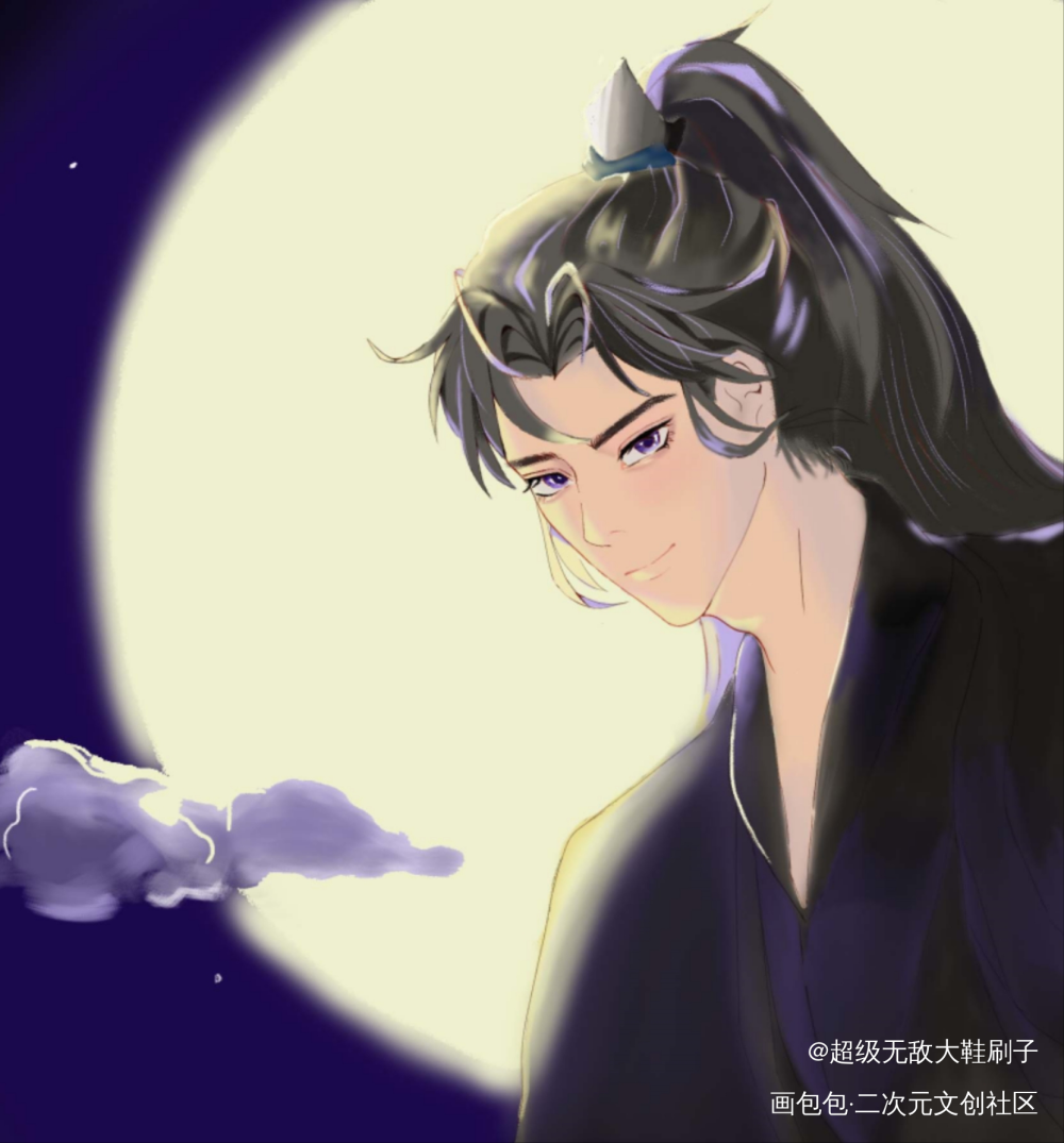 告白_二哈和他的白猫师尊燃晚绘画作品