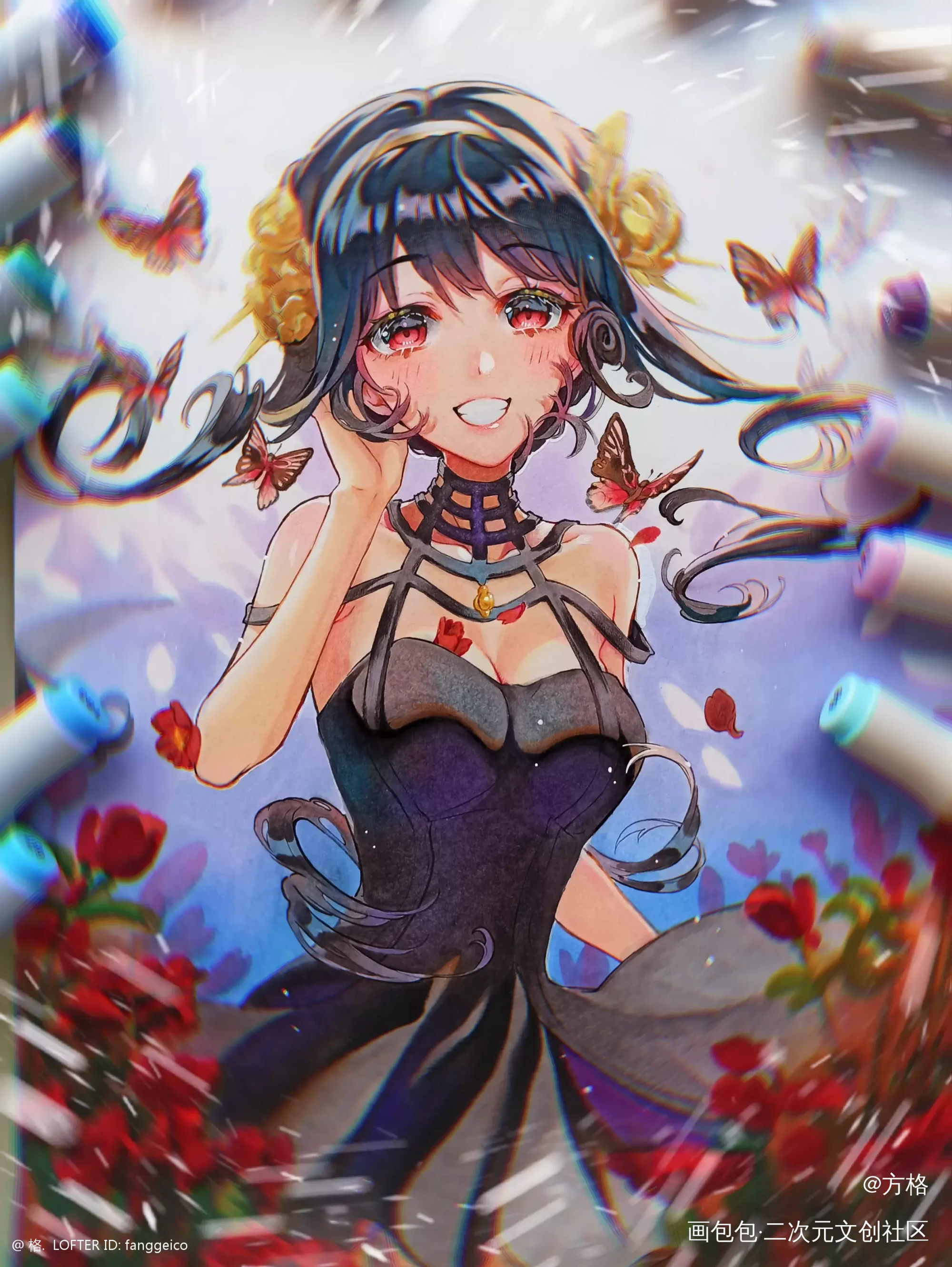 没人看呜呜_手绘同人绘画绘画作品