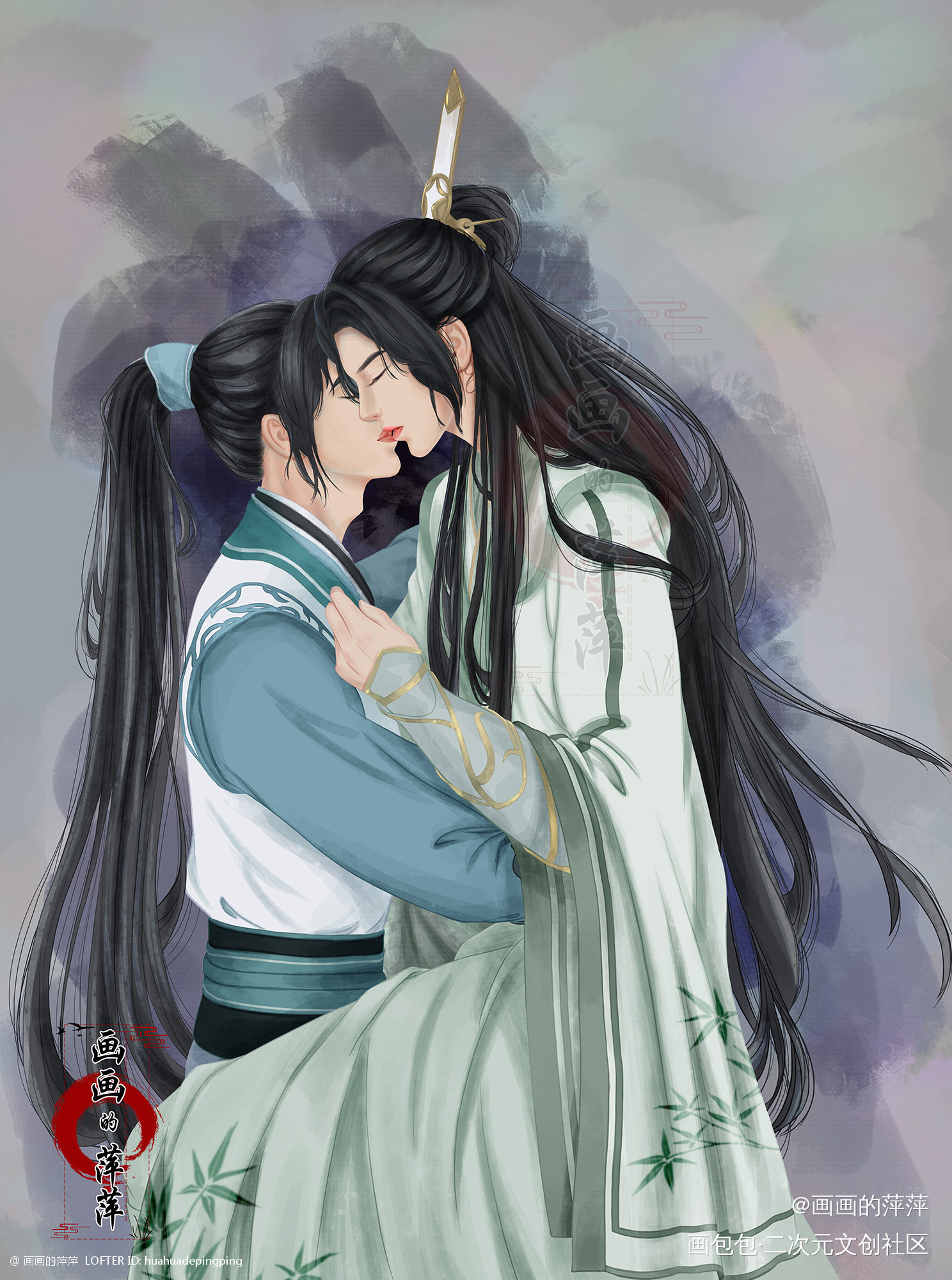番外:冰妹与冰哥的巅峰对决_人渣反派自救系统穿书自救指南冰秋沈清秋洛冰河绘画作品