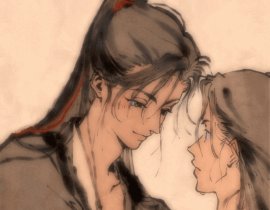 忘羡浴桶亲吻小动图_绘画作品