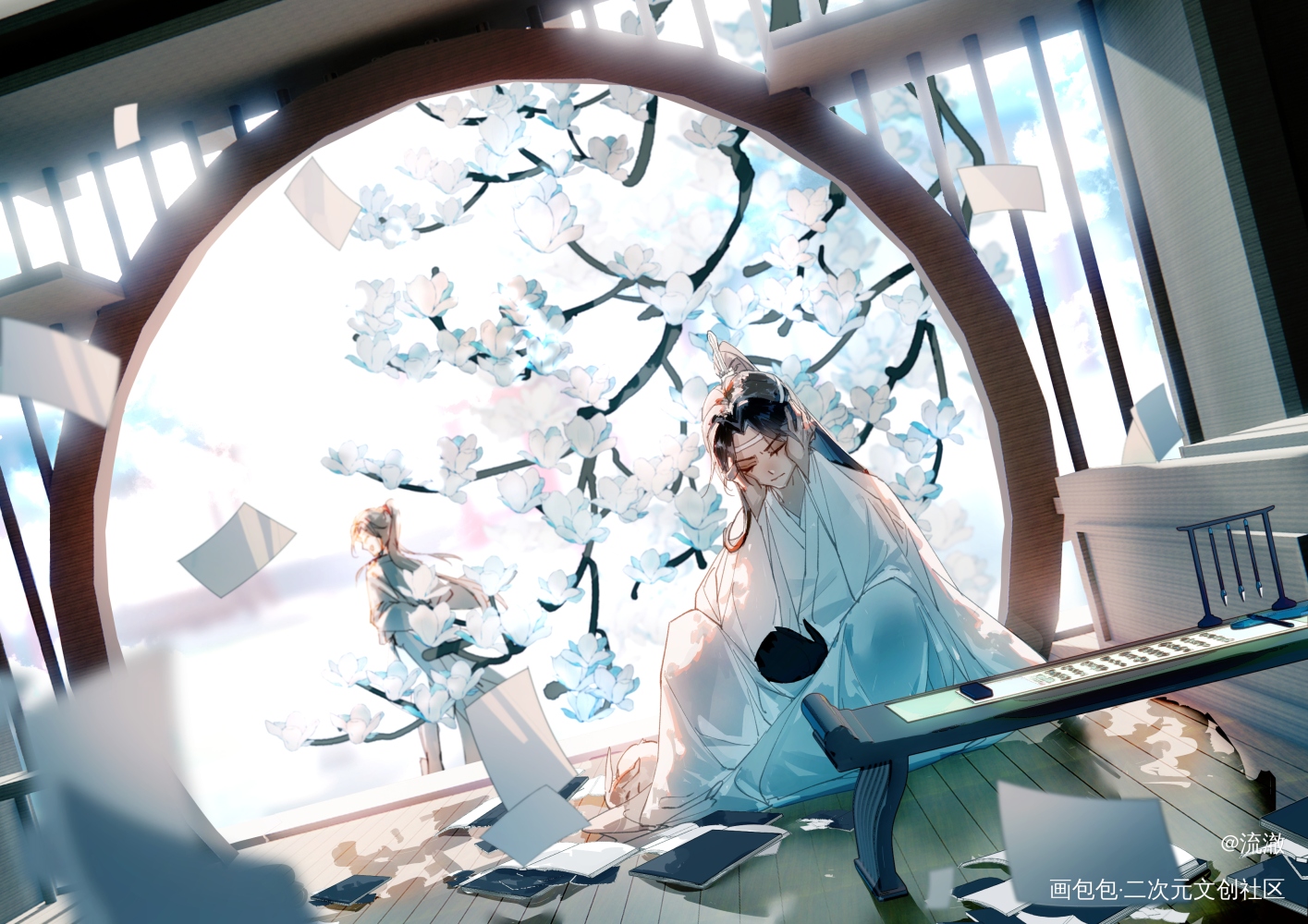 day21_魔道祖师忘羡蓝忘机魏无羡绘画作品