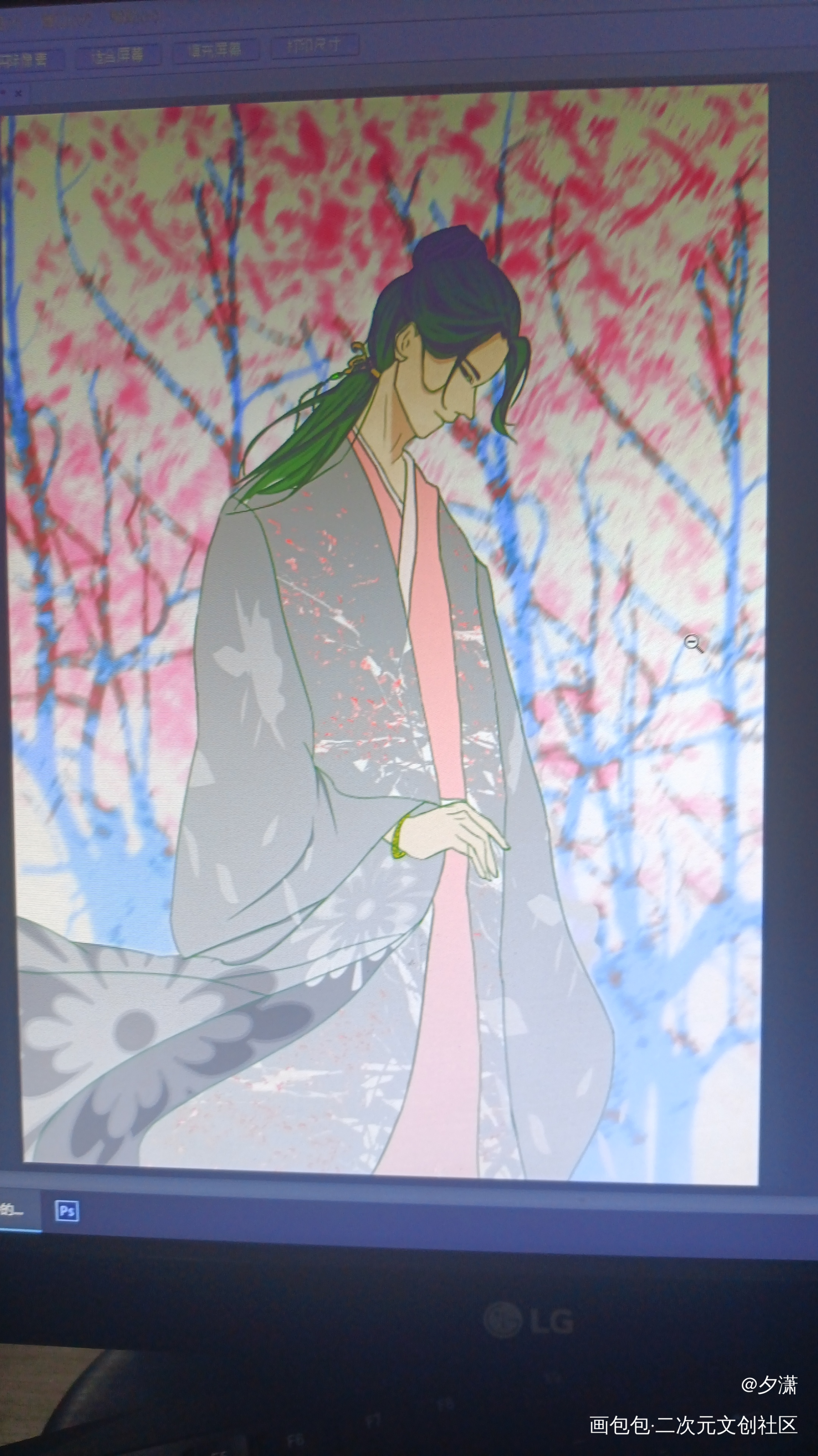 蛇妖_蛇妖男板绘涂绘画作品