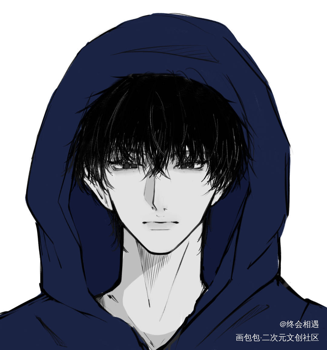大张哥_盗墓笔记张起灵绘画作品