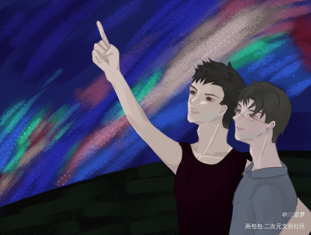 原炀生快（补）_针锋对决原炀顾青裴板绘涂绘画作品