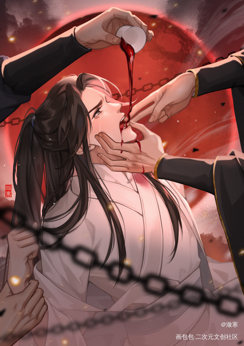 孽徒_二哈和他的白猫师尊燃晚楚晚宁我要上首推同人绘画作品