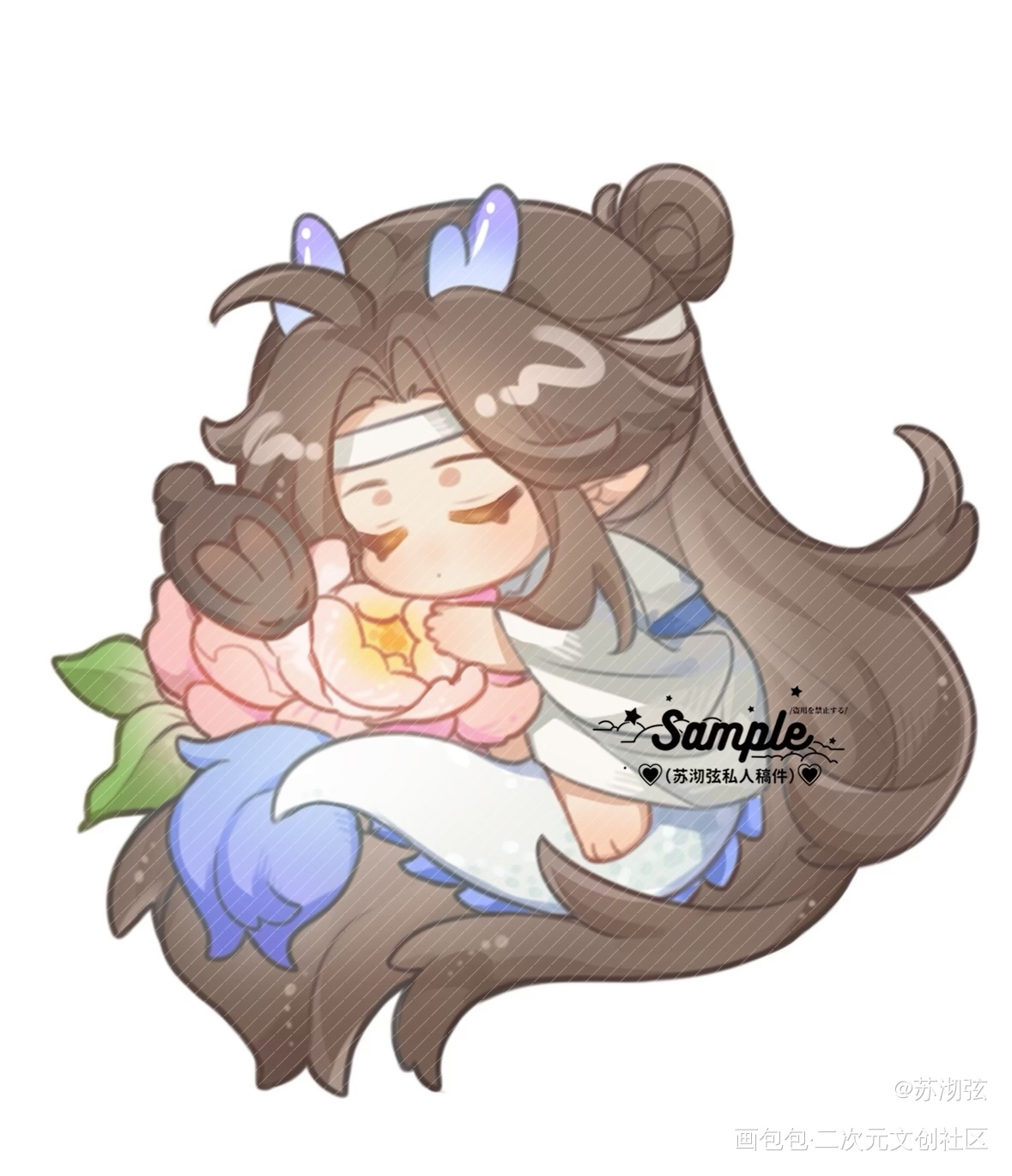 礼物_魔道祖师忘羡绘画作品