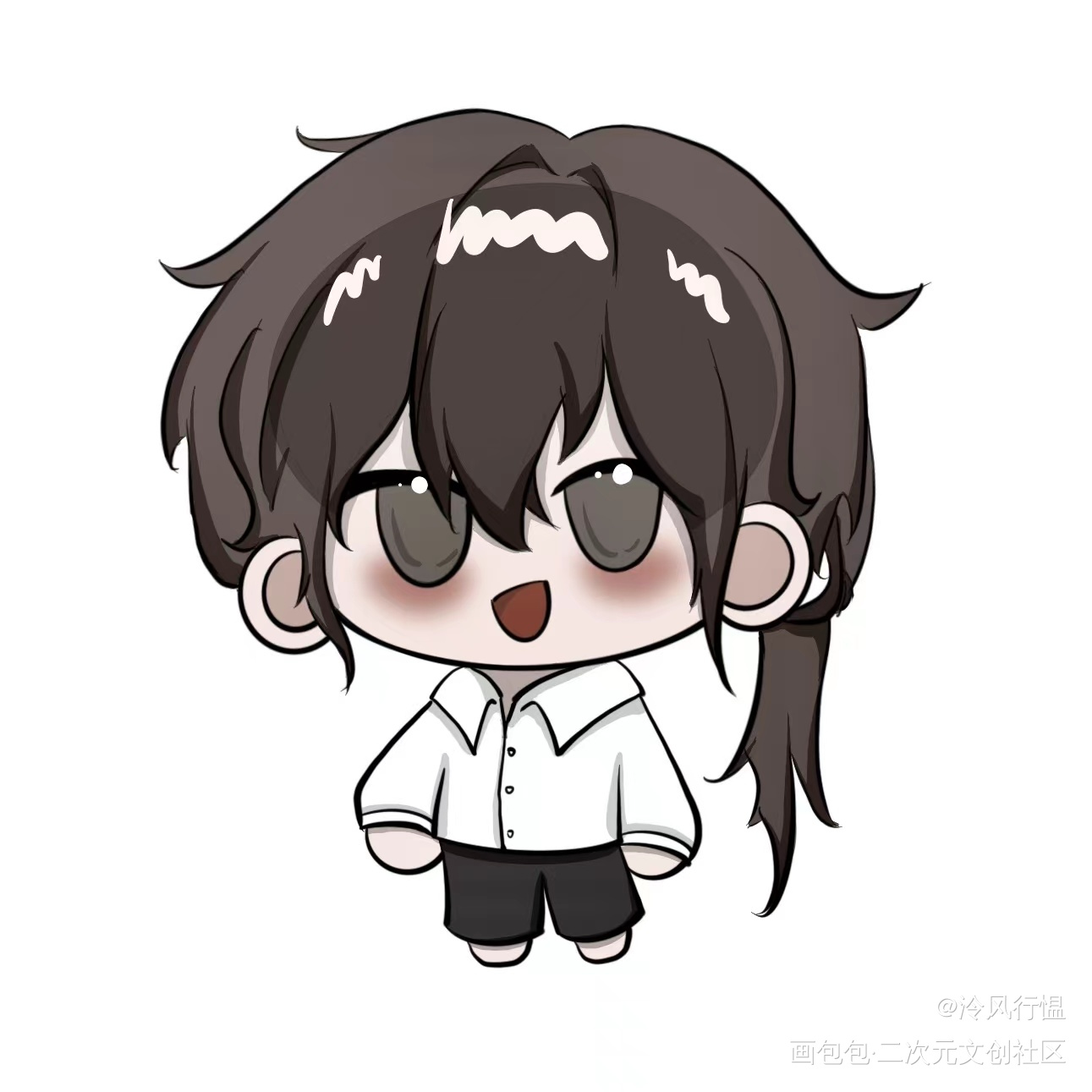 白柳_我在惊悚游戏里封神绘画作品