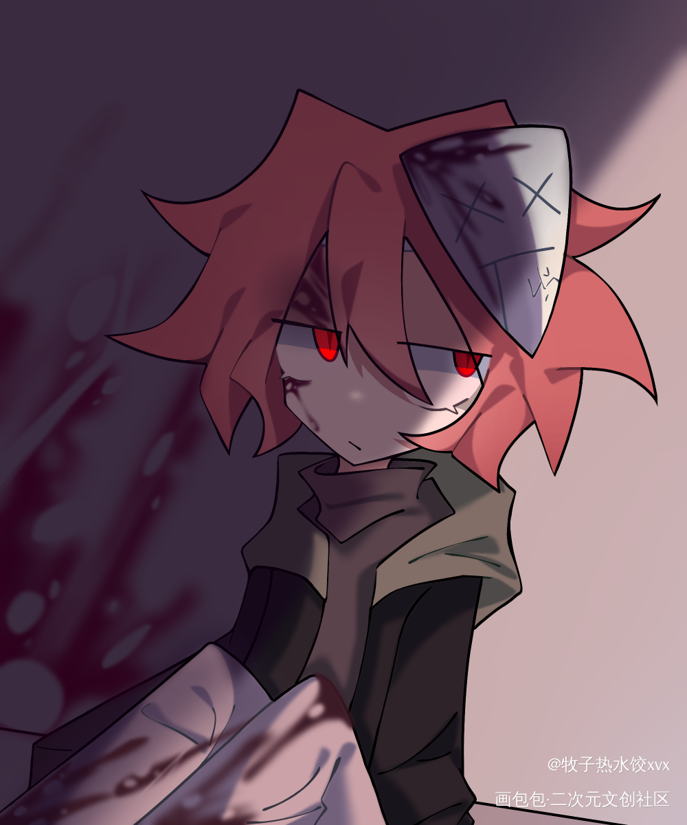 _摸鱼原创oc绘画作品