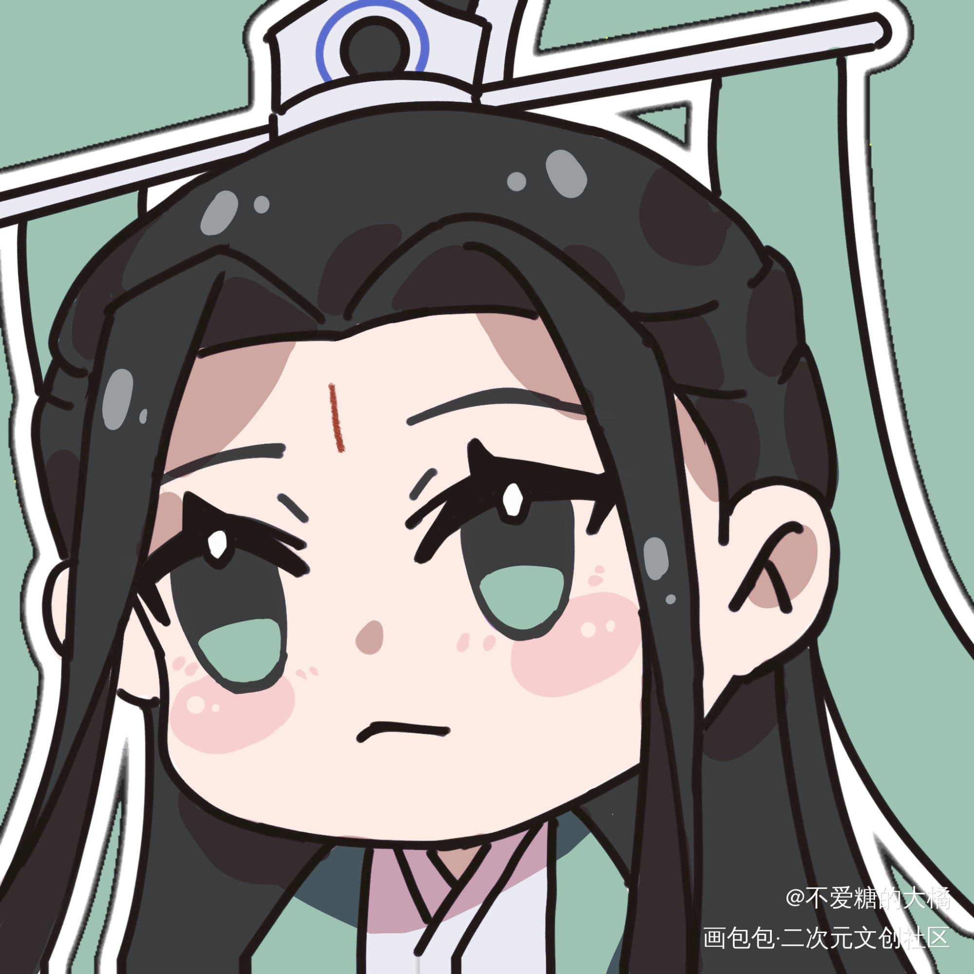 _人渣反派自救系统冰秋沈清秋约稿绘画作品