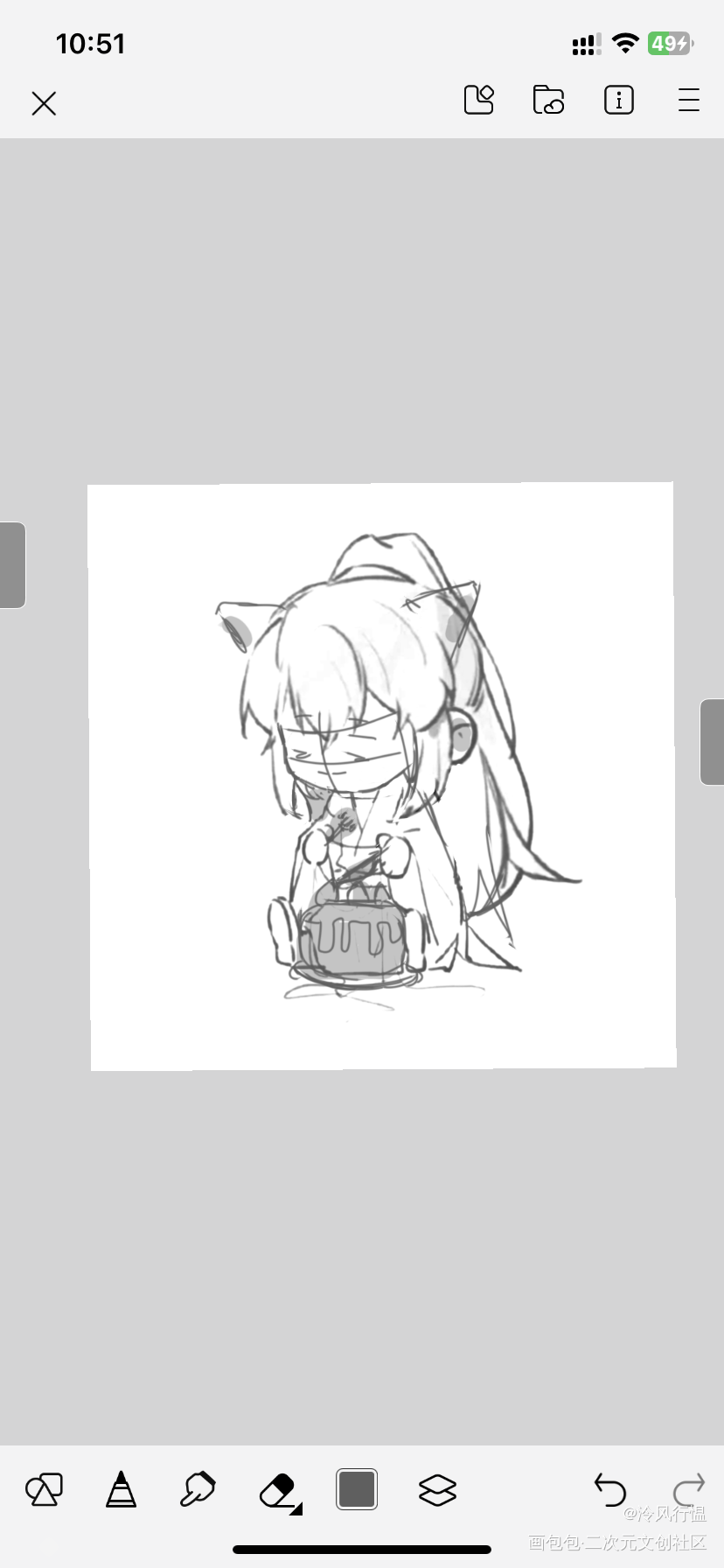 晚宁_二哈和他的白猫师尊绘画作品