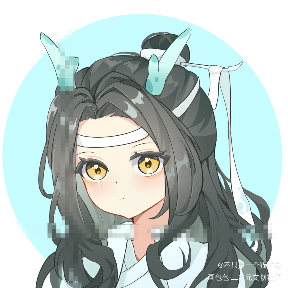 龙叽_魔道祖师忘羡蓝忘机同人板绘绘画作品
