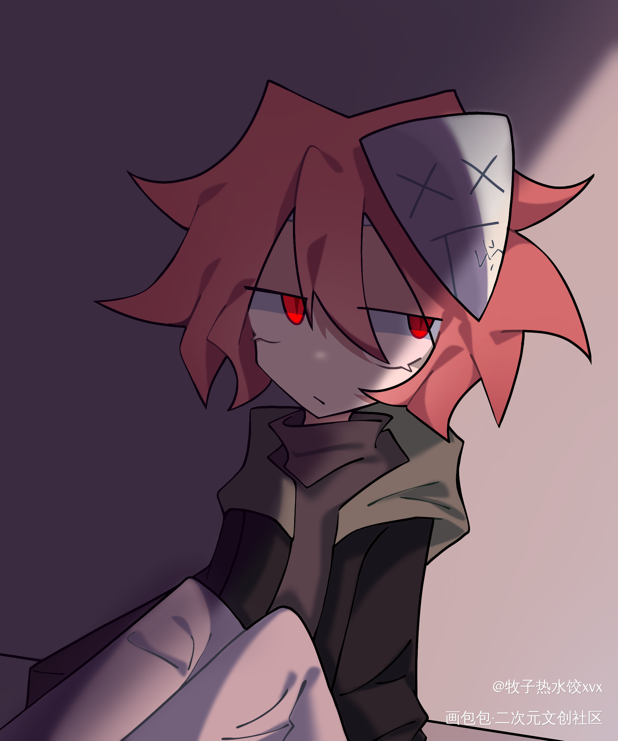 _摸鱼原创oc绘画作品