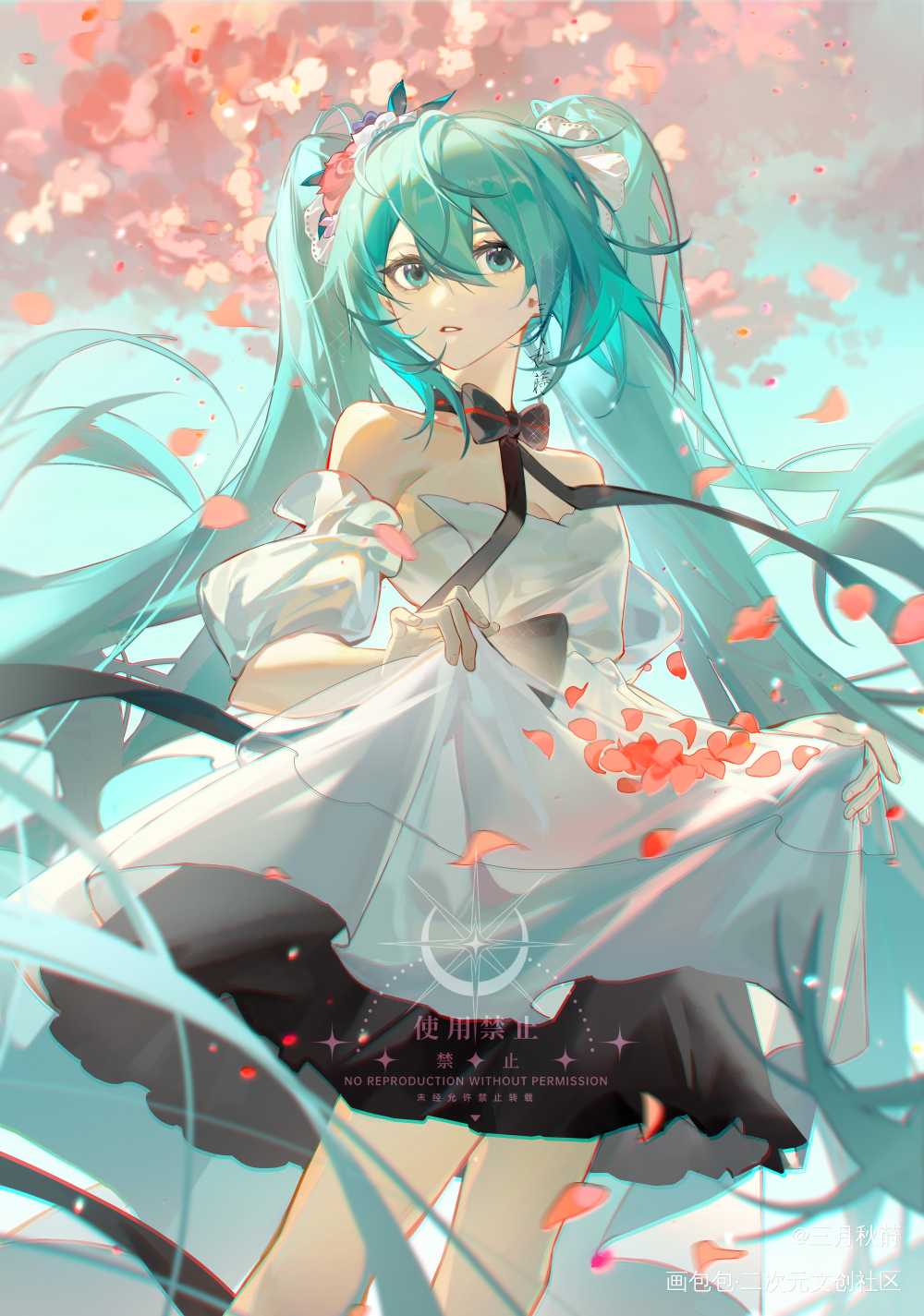 🌸🌸🌸🌸_初音未来绘画作品