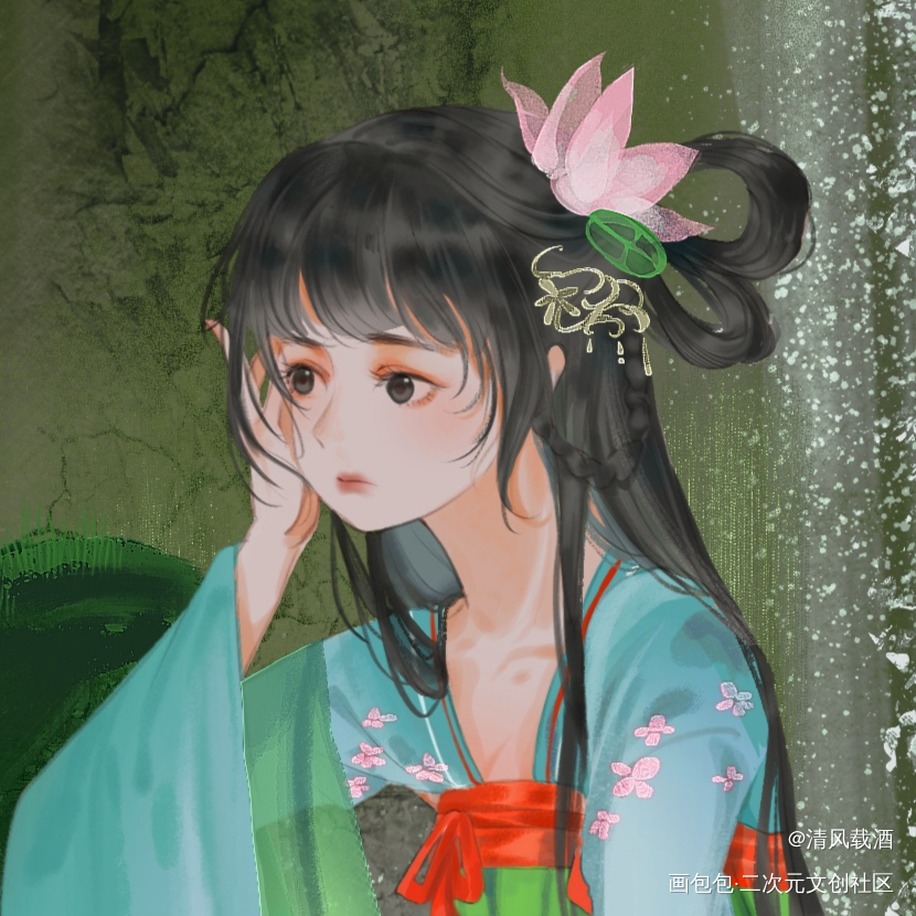自家oc_古风自家孩子绘画oc绘画作品