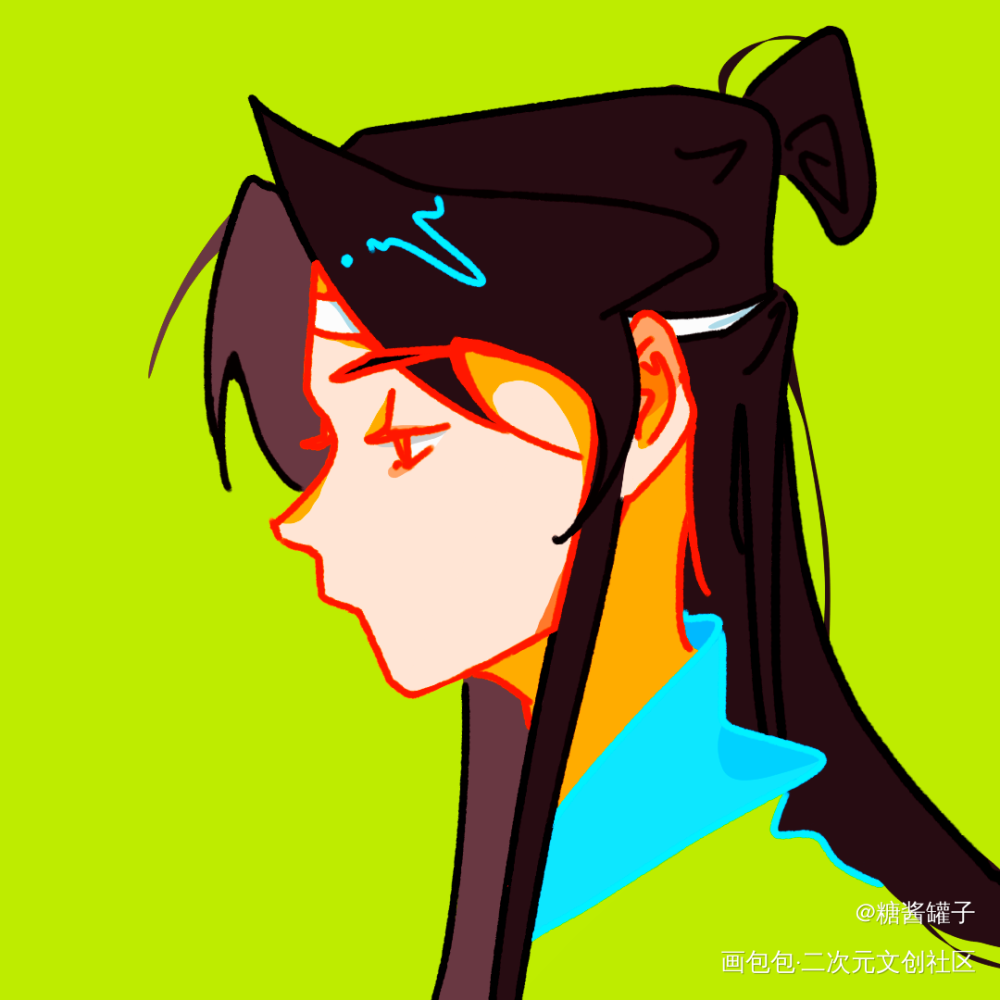 好久不发_魔道祖师蓝忘机绘画作品