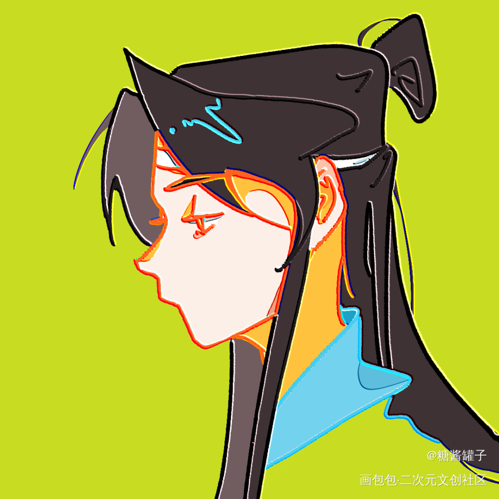 好久不发_魔道祖师蓝忘机绘画作品