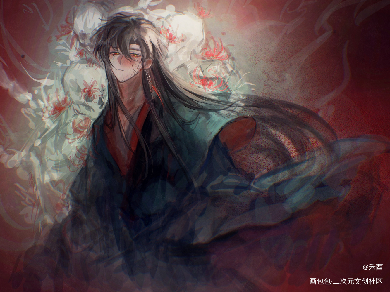 养乐多让我一天发一张_魔道祖师忘羡绘画作品