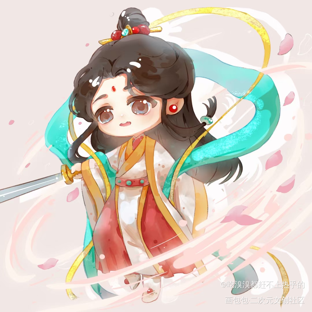 曾经沧海难为水，除却巫山不是云_天官赐福谢怜花城墨香铜臭绘画作品