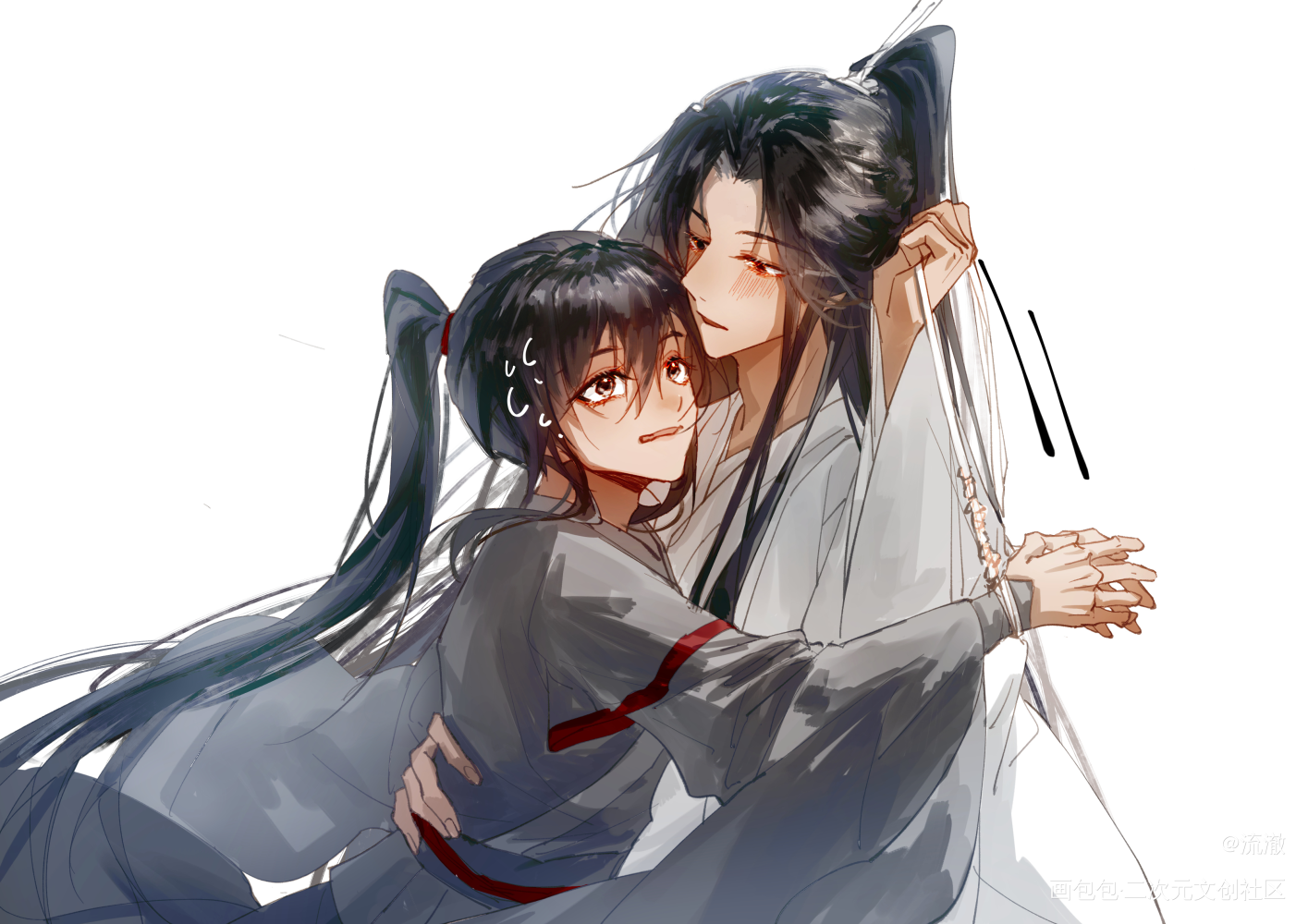 day33_魔道祖师忘羡蓝忘机魏无羡绘画作品