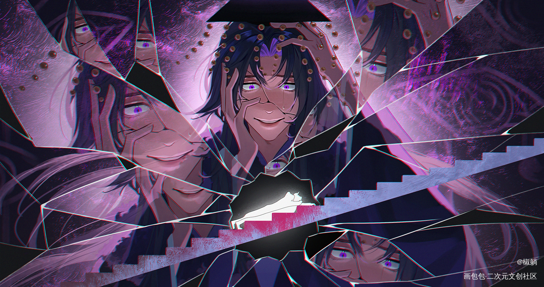 晚宁生辰快乐_二哈和他的白猫师尊燃晚绘画作品