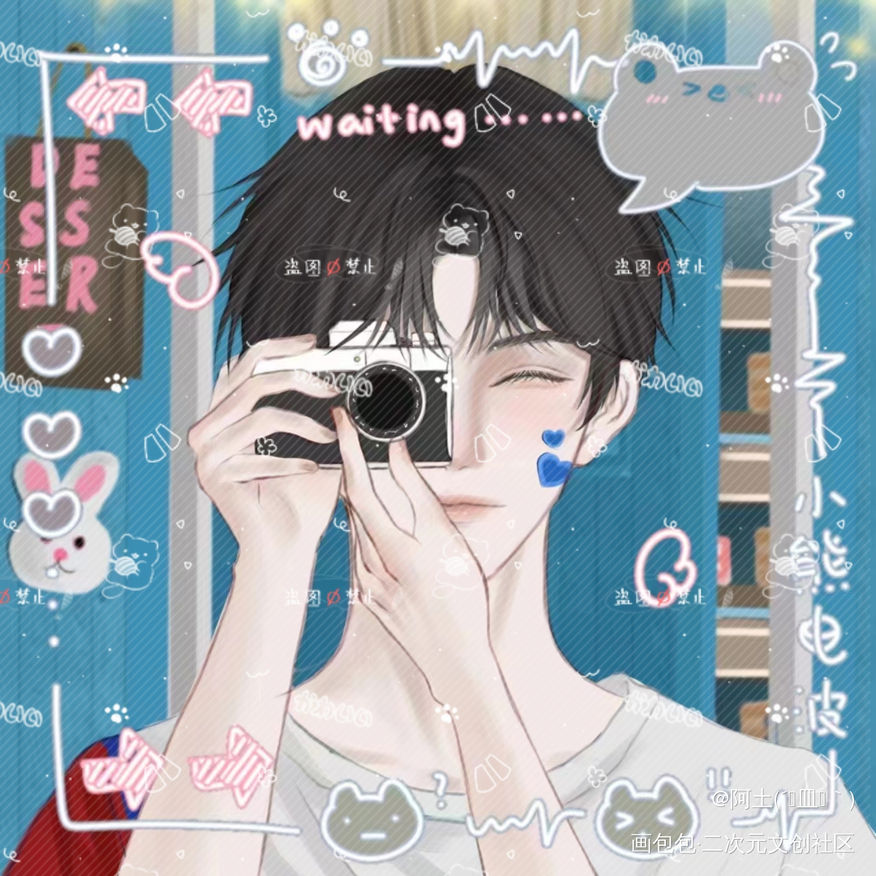 °˖✧︎◝︎(⁰▿︎⁰)◜︎✧︎˖°_某某添望盛望江添某某木苏里绘画作品