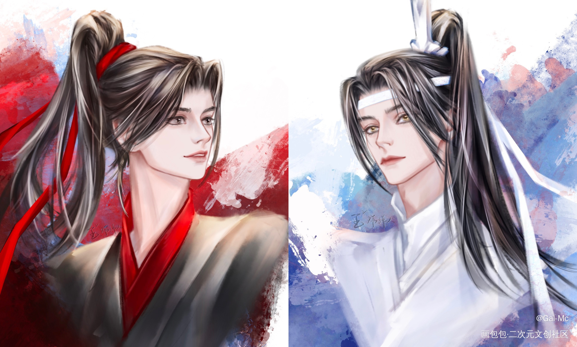 【年少】_魔道祖师忘羡蓝忘机魏无羡我要上首推绘画作品