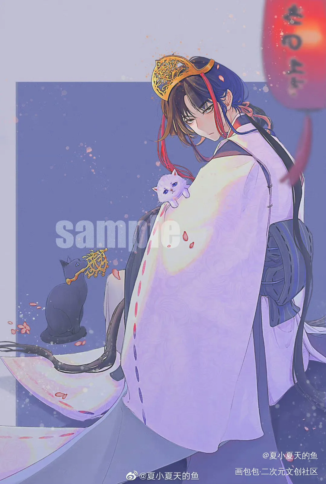 邪神祭*船屋 白柳_我在惊悚游戏里封神白柳绘画作品
