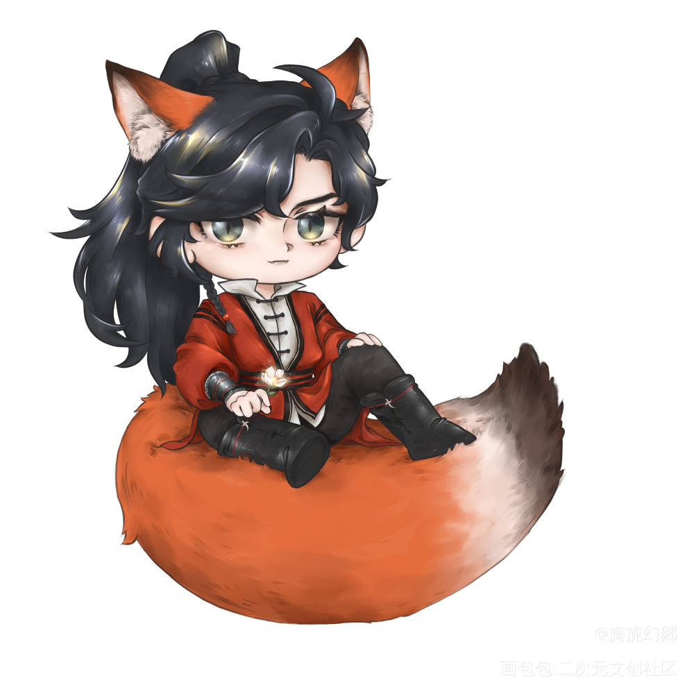 狐狸🦊花_天官赐福花城绘画作品