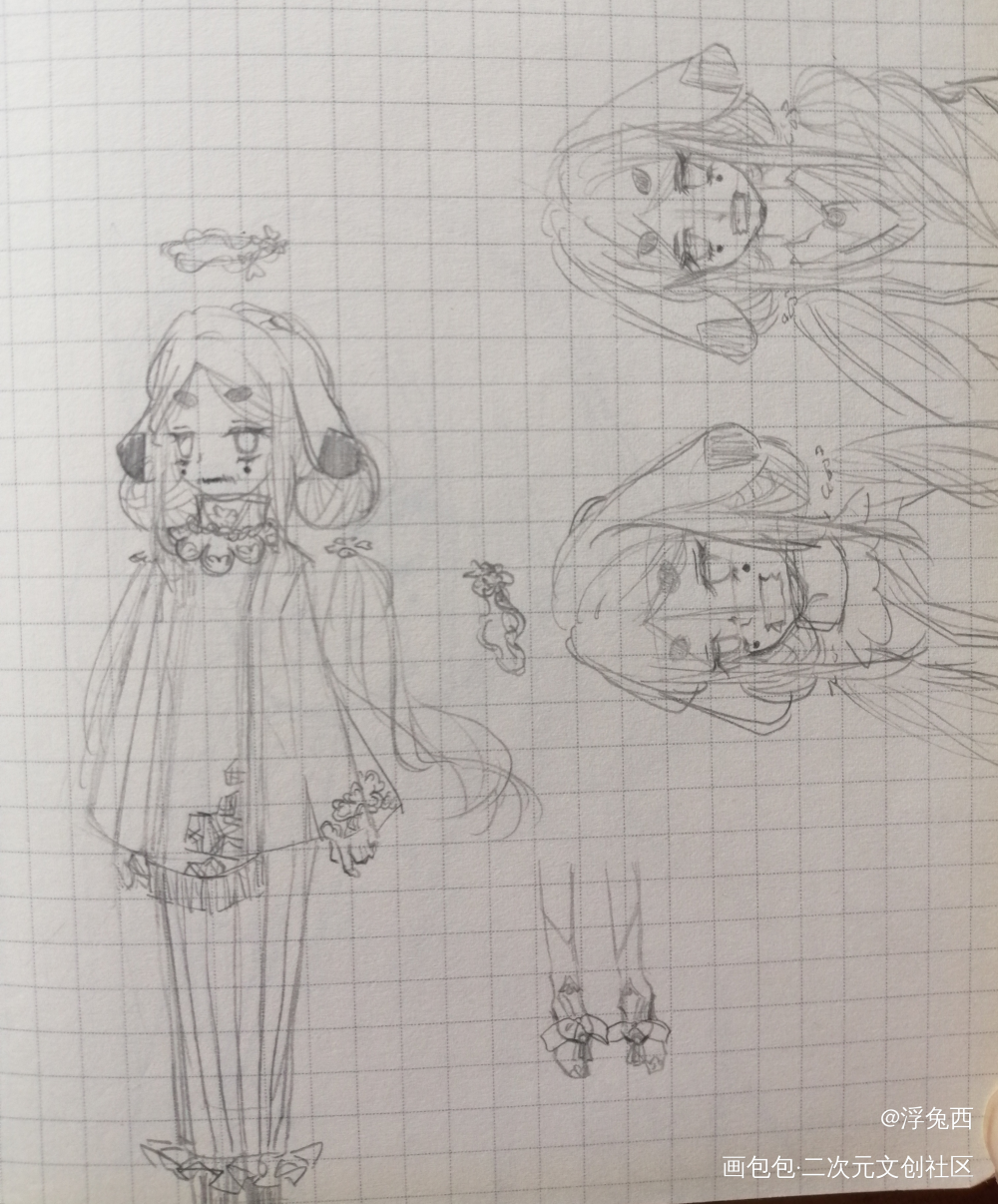 (≧∇≦)/_摸鱼页自设绘画作品