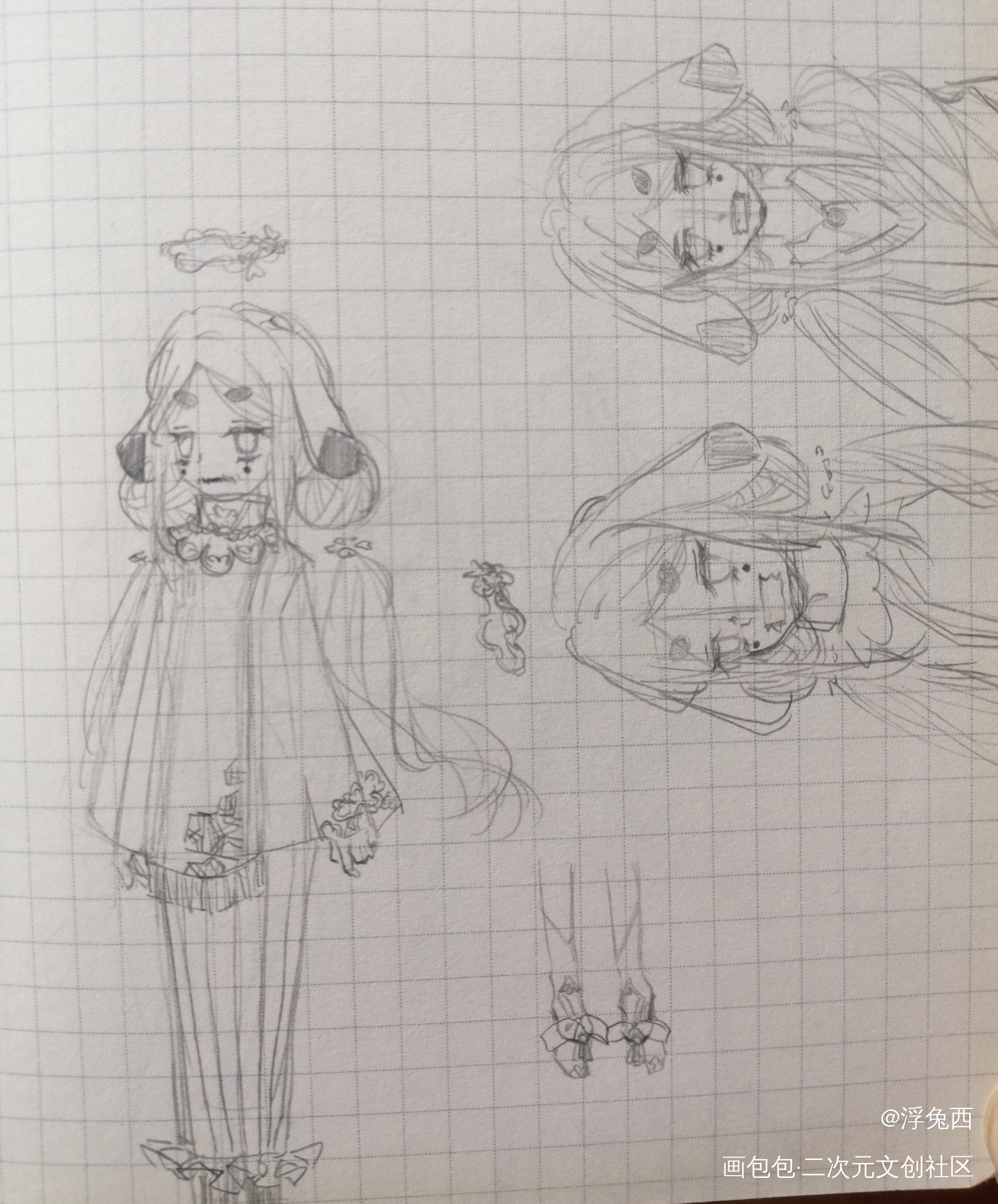 (≧∇≦)/_摸鱼页自设绘画作品