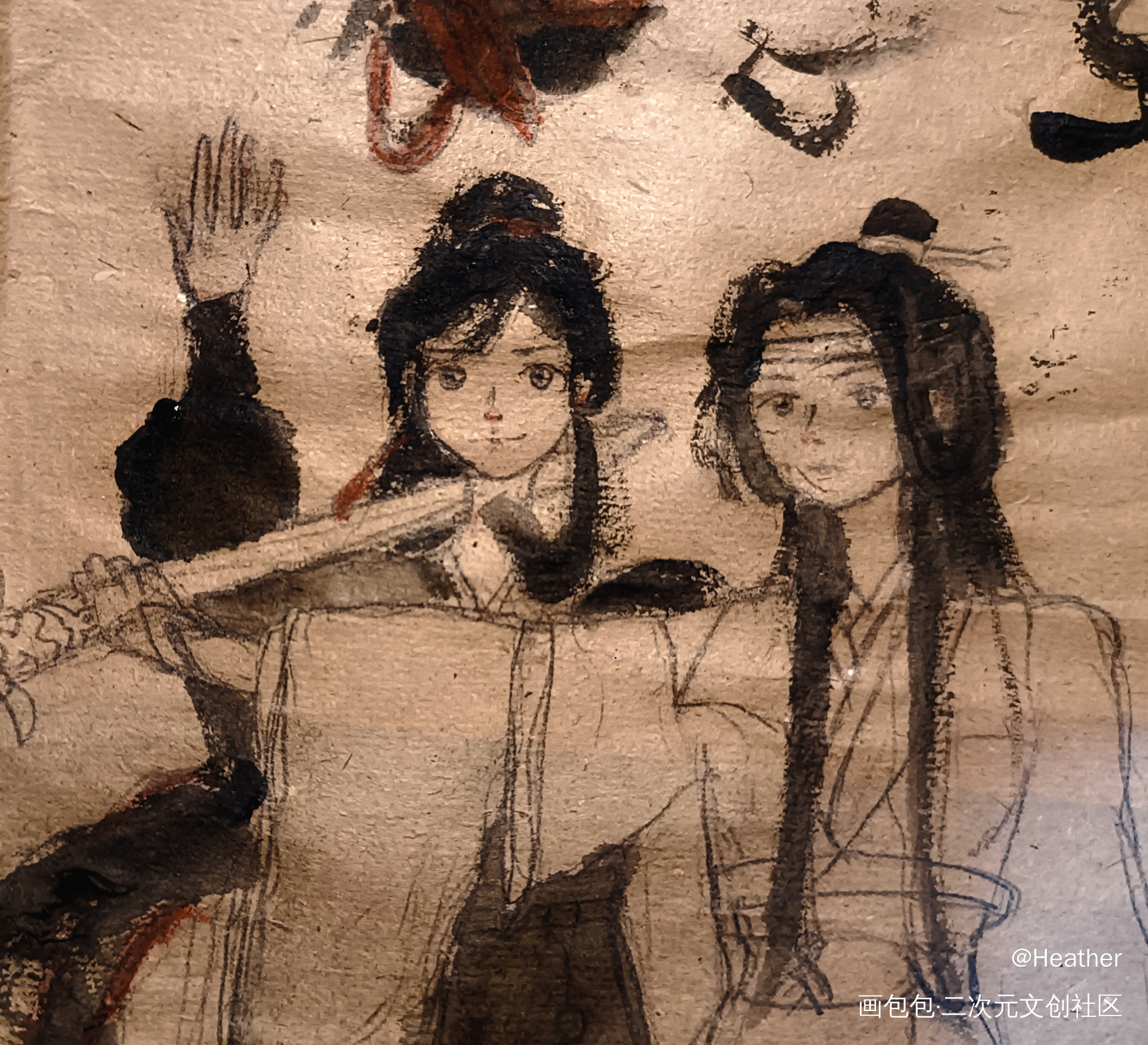 _魔道祖师忘羡绘画作品