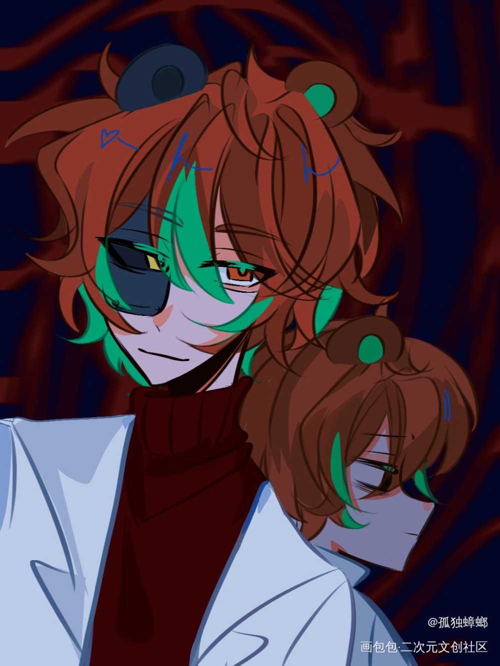 _弗兰熊宝宝巴士绘画作品