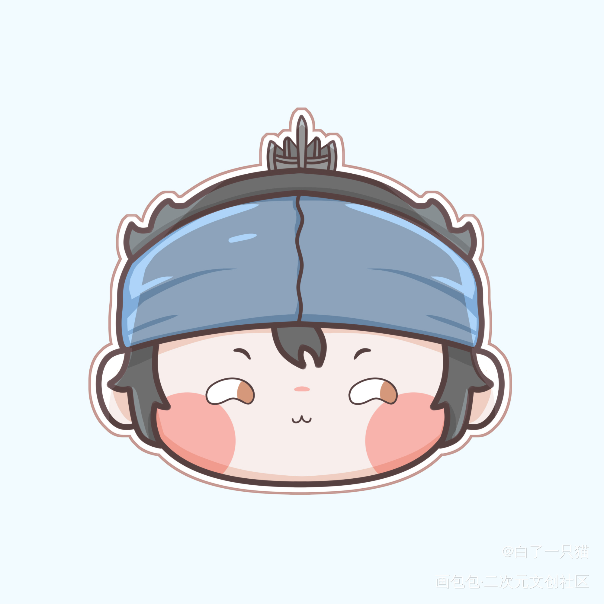 第三批小煎包（最后一批啦_新神榜杨戬杨戬板绘涂水墨Q版绘画作品