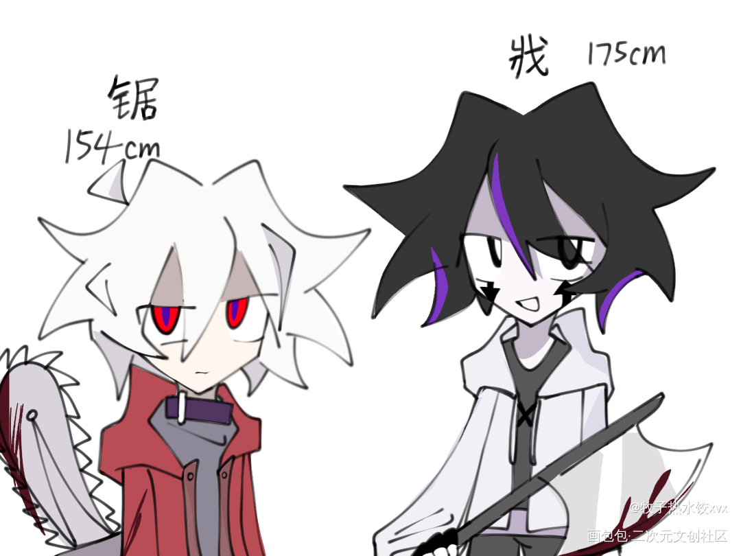 _摸鱼原创oc绘画作品