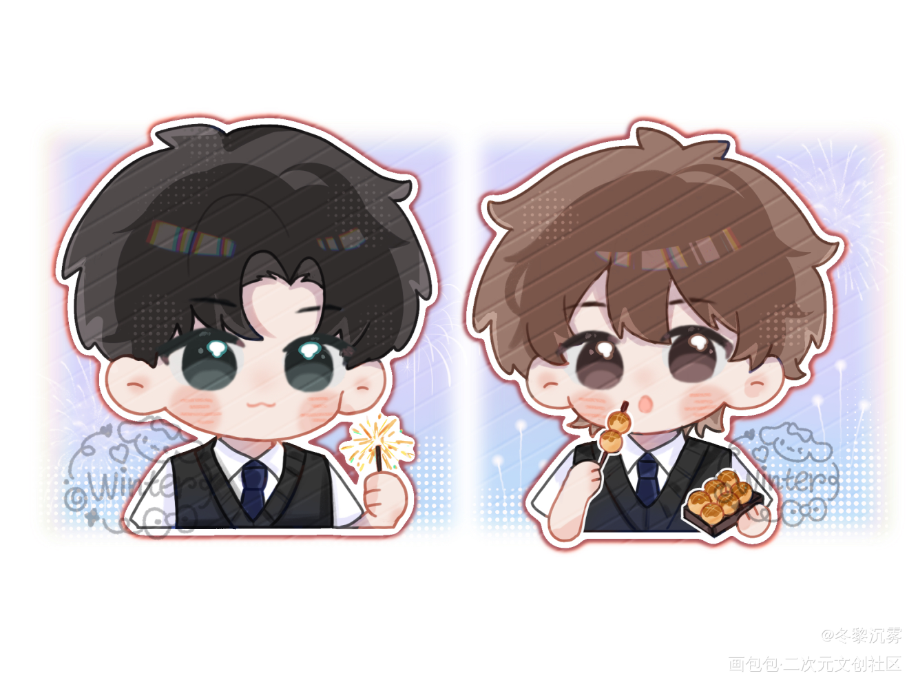 别来无恙｜放课后_北南Q版别来无恙绘画作品