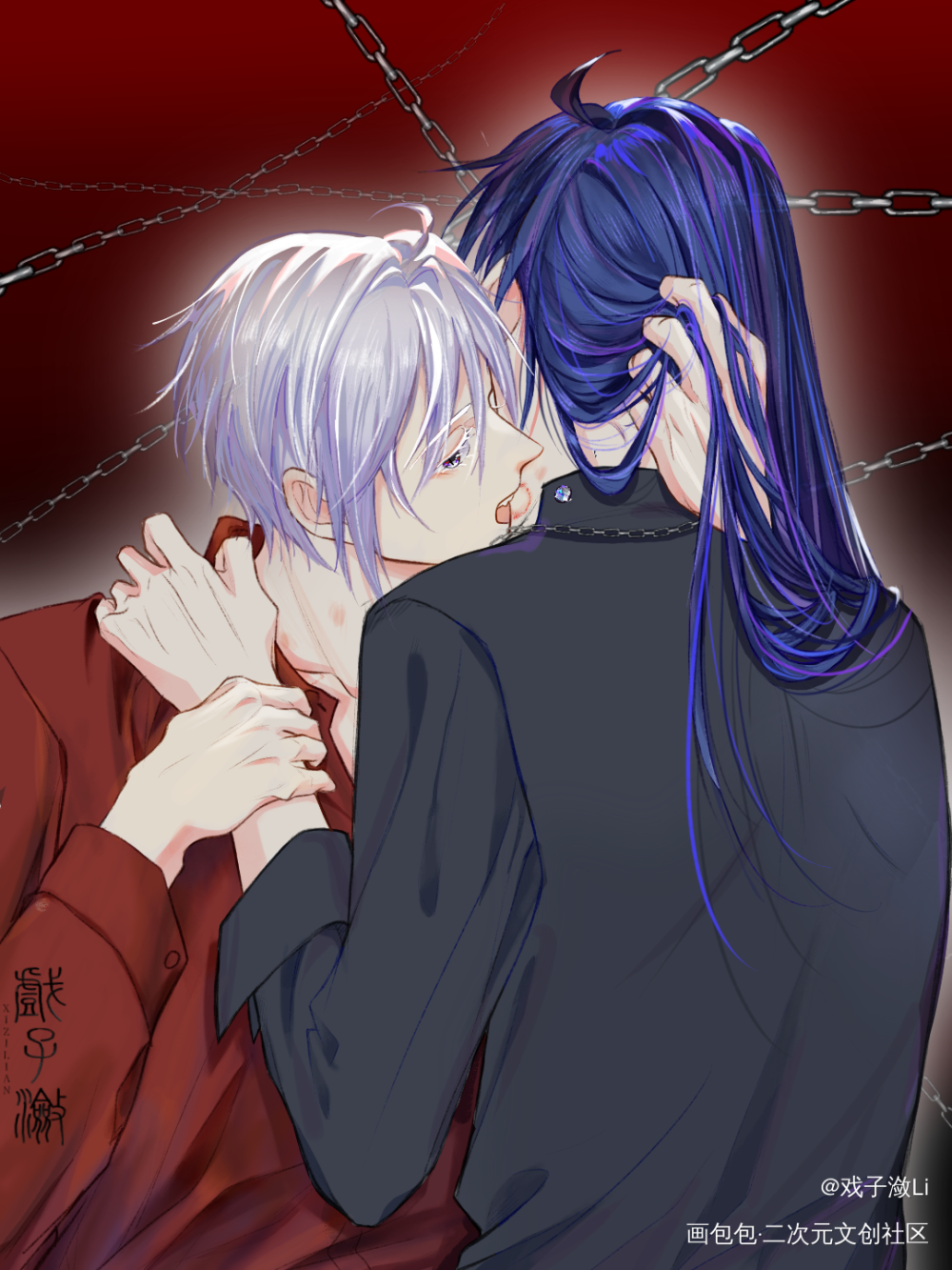 灵契_灵契摸鱼页杨敬华端木熙绘画作品