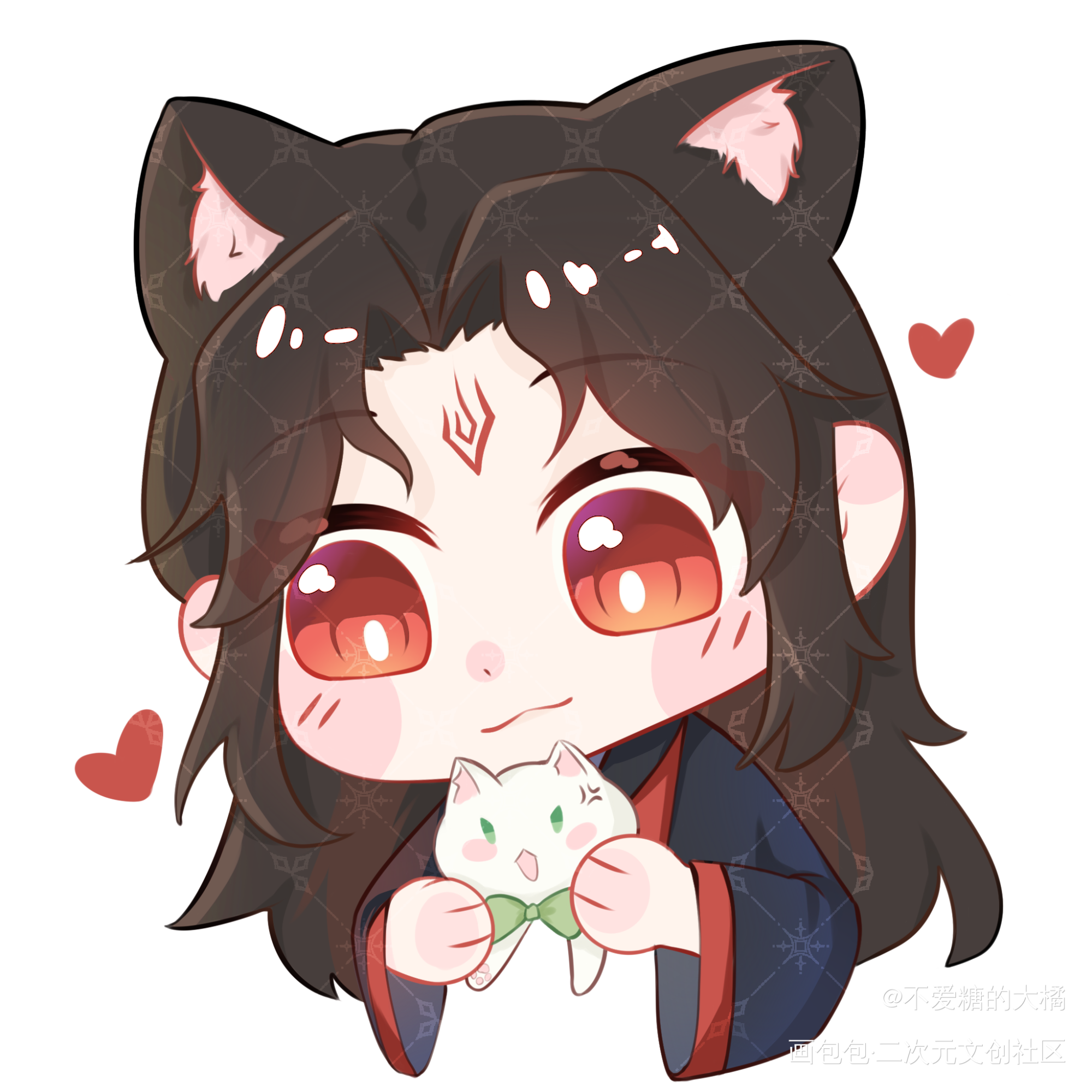 _人渣反派自救系统冰秋绘画作品