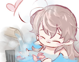 元宝泡温泉_绘画作品