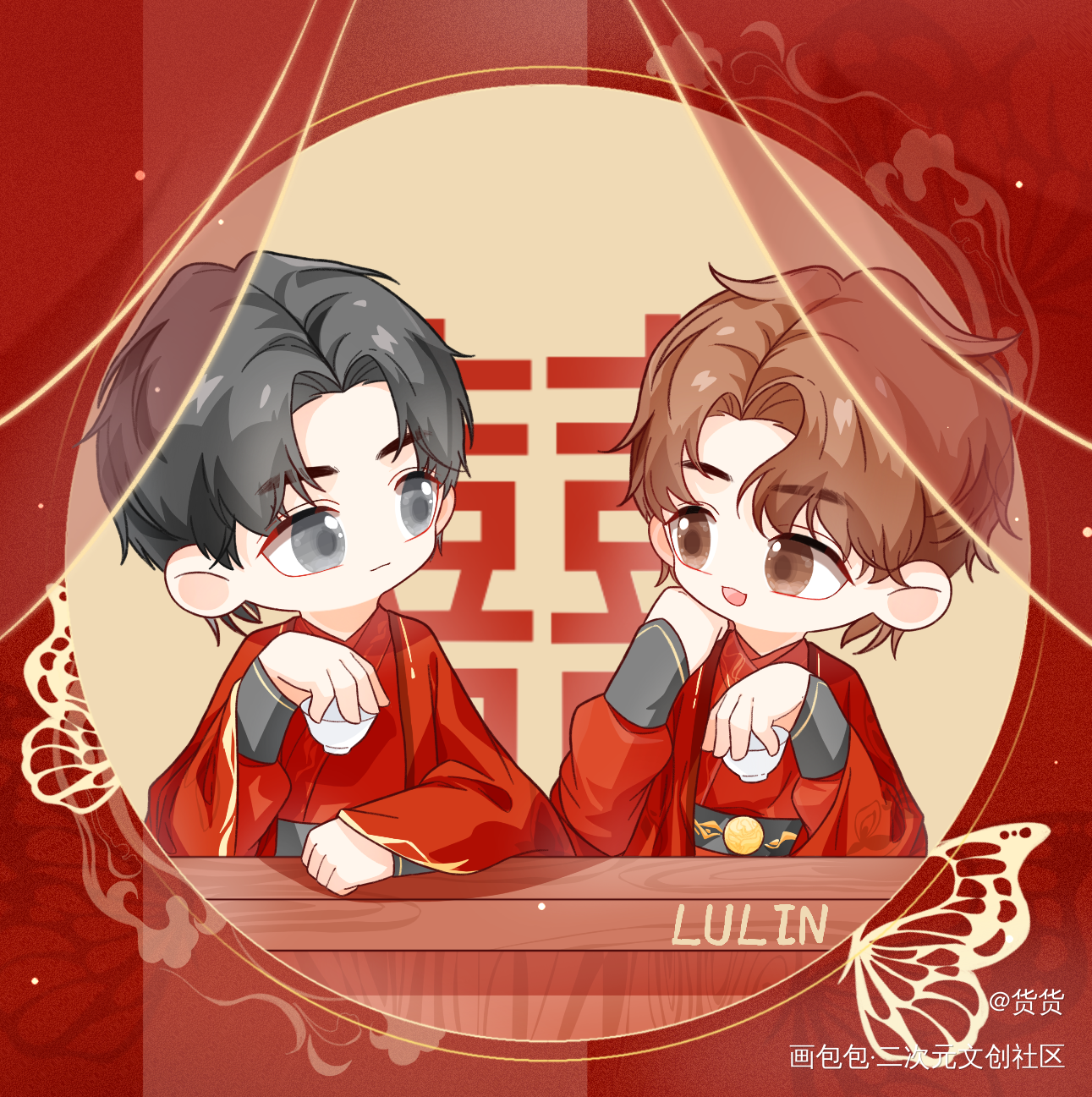 6⃣️ 🎈❤️(♡ ὅ ◡ ὅ )ʃ_残次品林静恒陆必行priest绘画作品