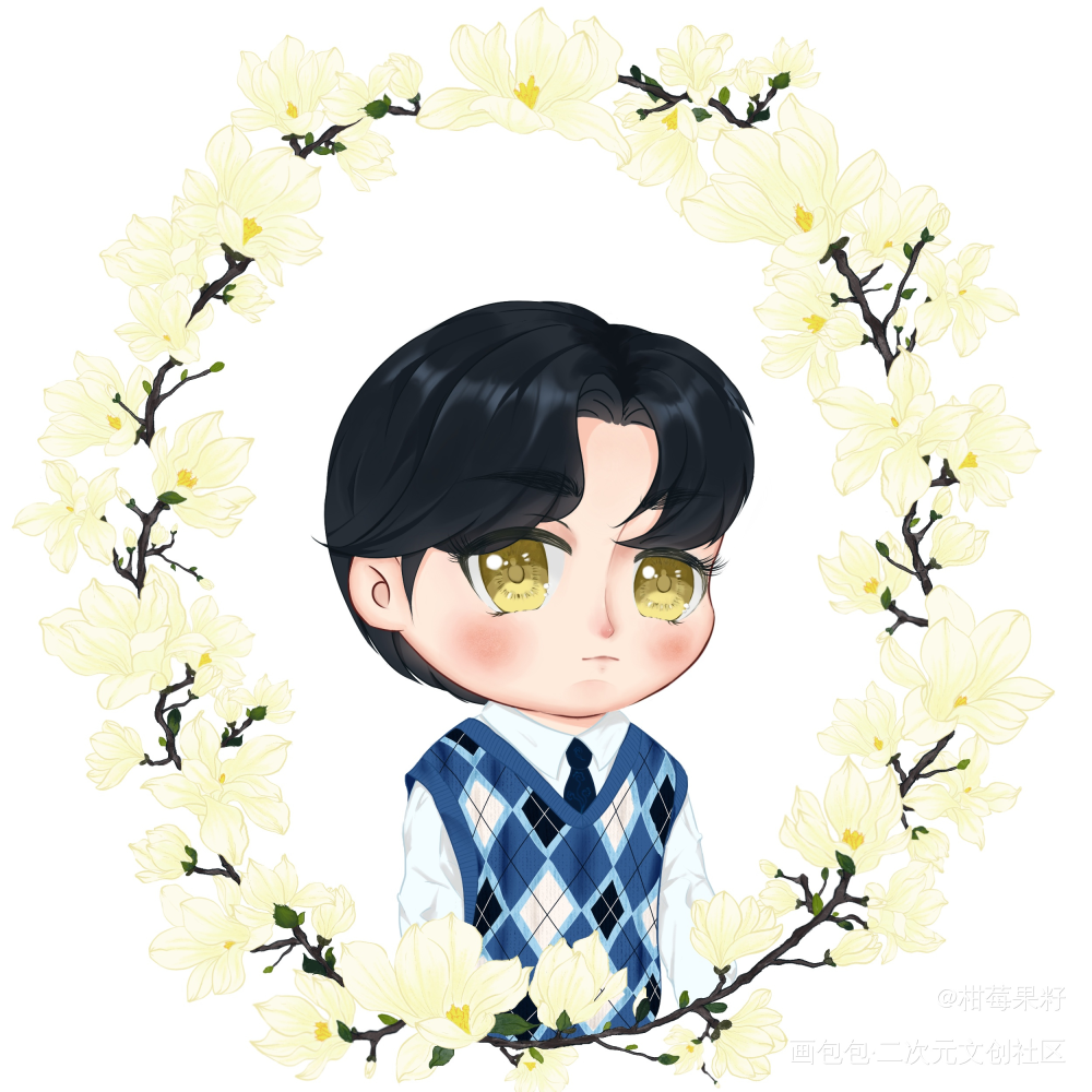 胖嘟嘟小汪叽_魔道祖师忘羡蓝忘机蓝忘机0123生日快乐魔道祖师Q版绘画作品