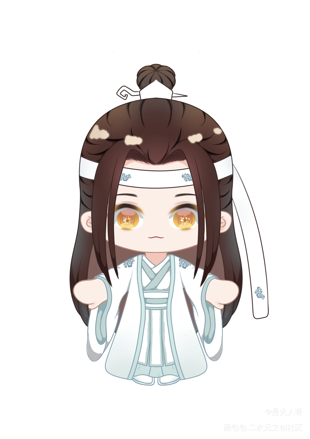 叽宝_魔道祖师忘羡蓝忘机魏无羡绘画作品