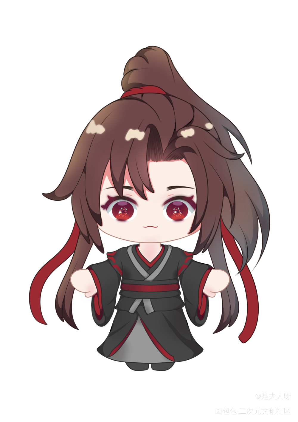 羡宝_魔道祖师忘羡蓝忘机魏无羡绘画作品