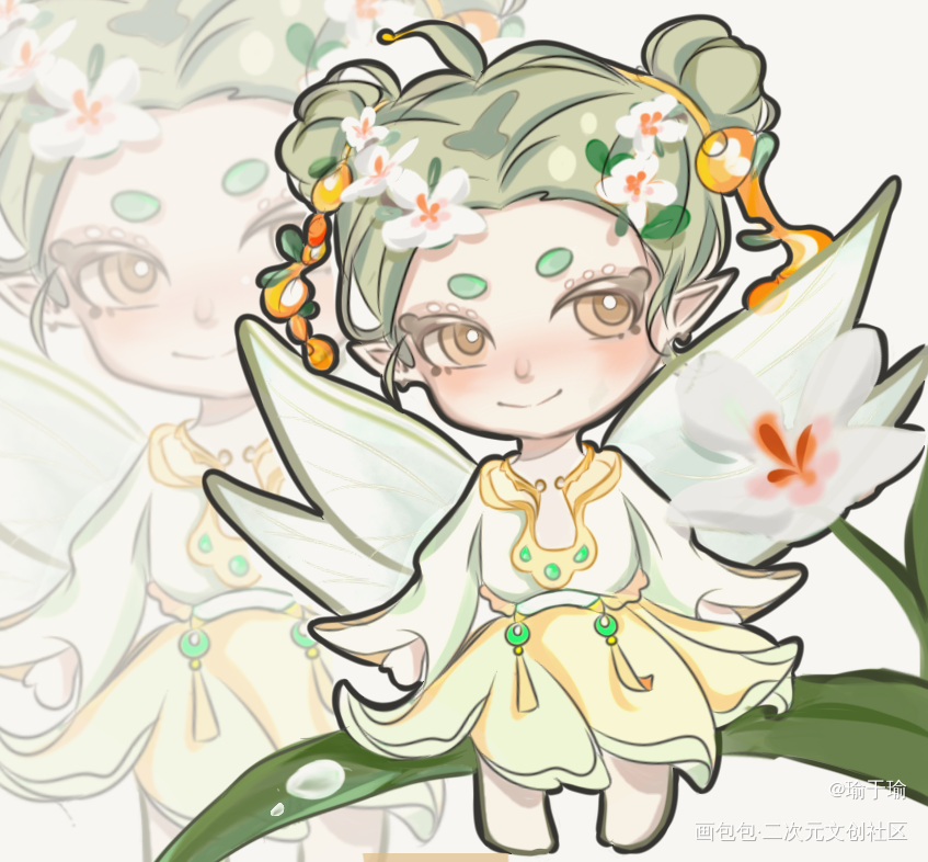糖宝小精灵_糖宝花千骨绘画作品