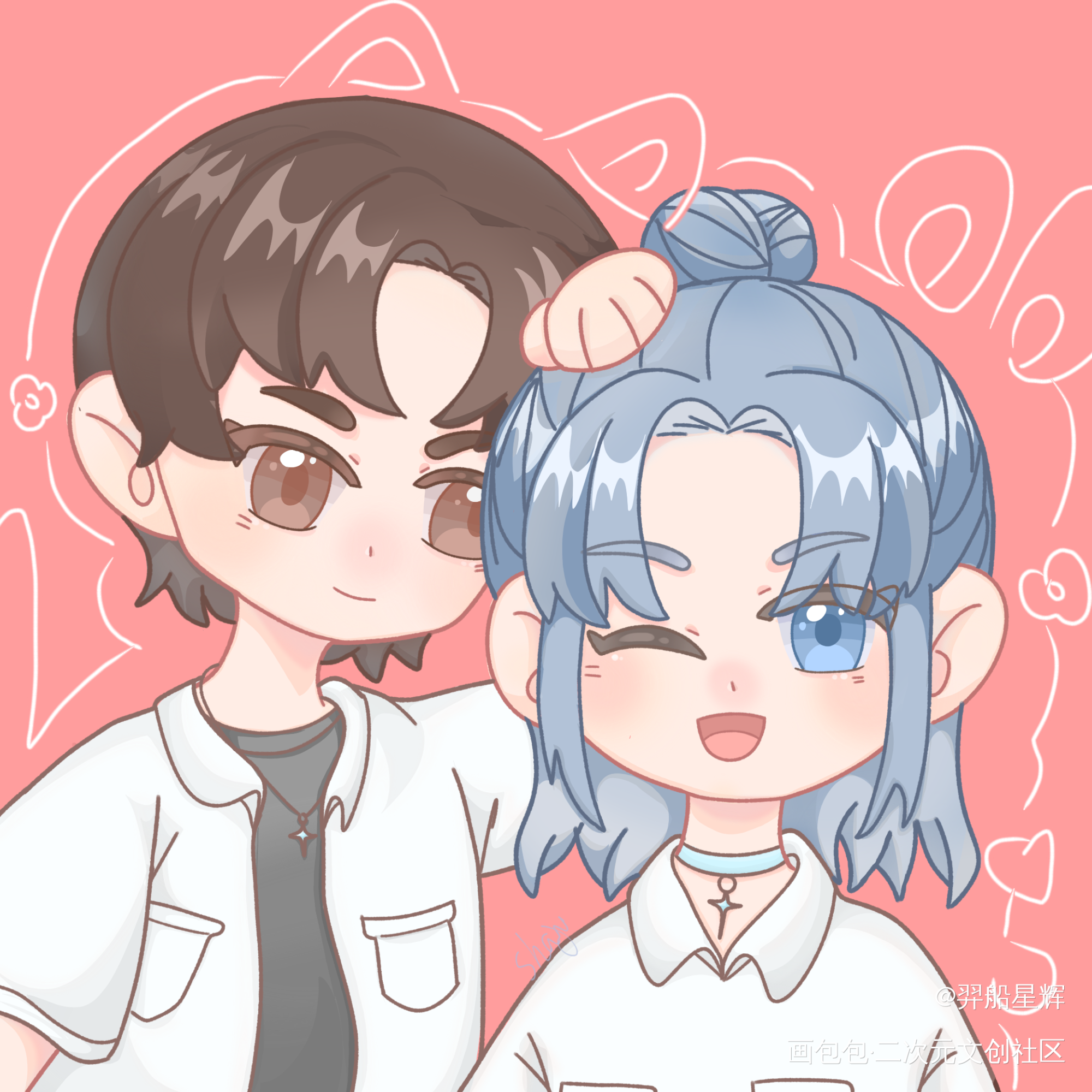 七夕快乐♡_附加遗产188男团洛温绘画作品