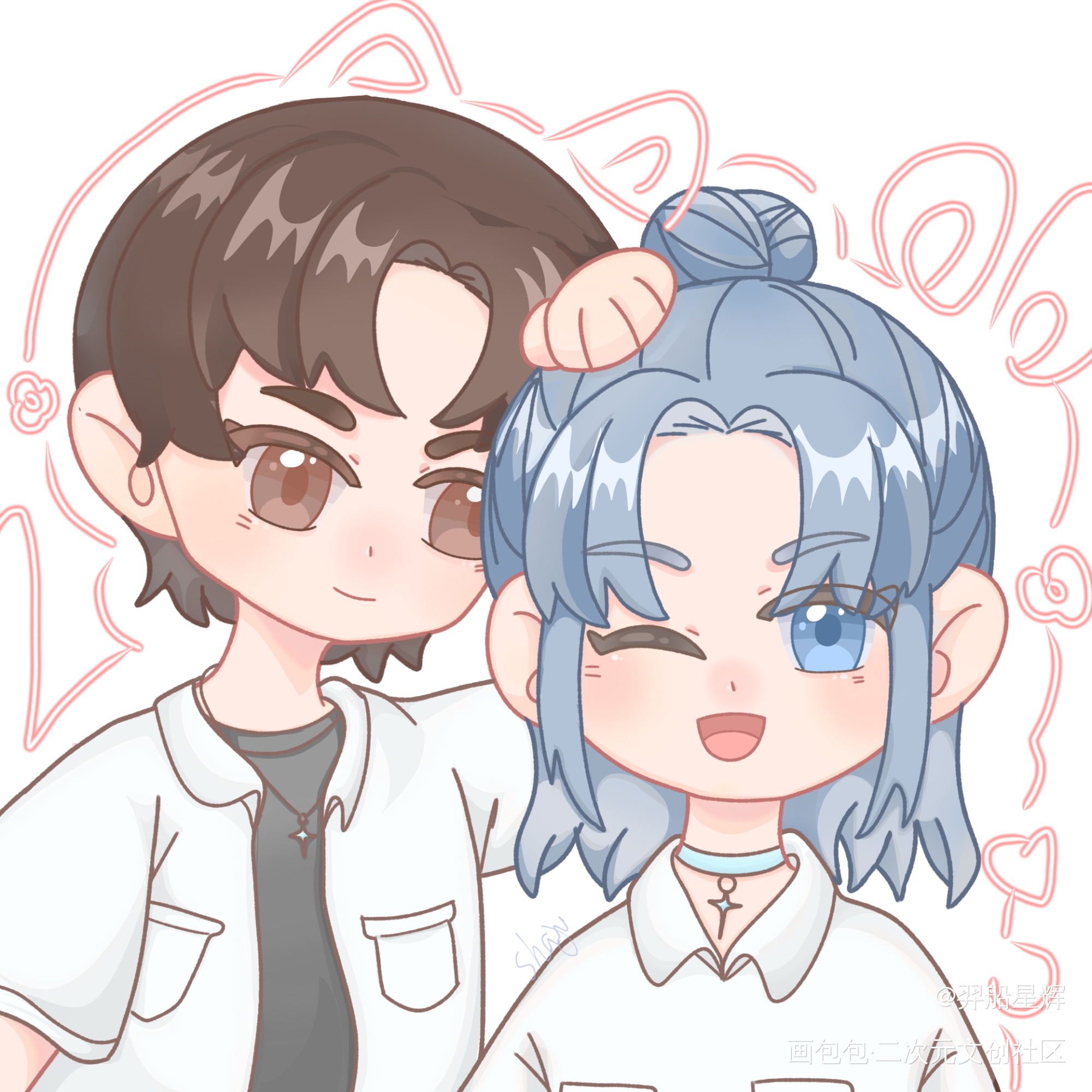七夕快乐♡_附加遗产188男团洛温绘画作品