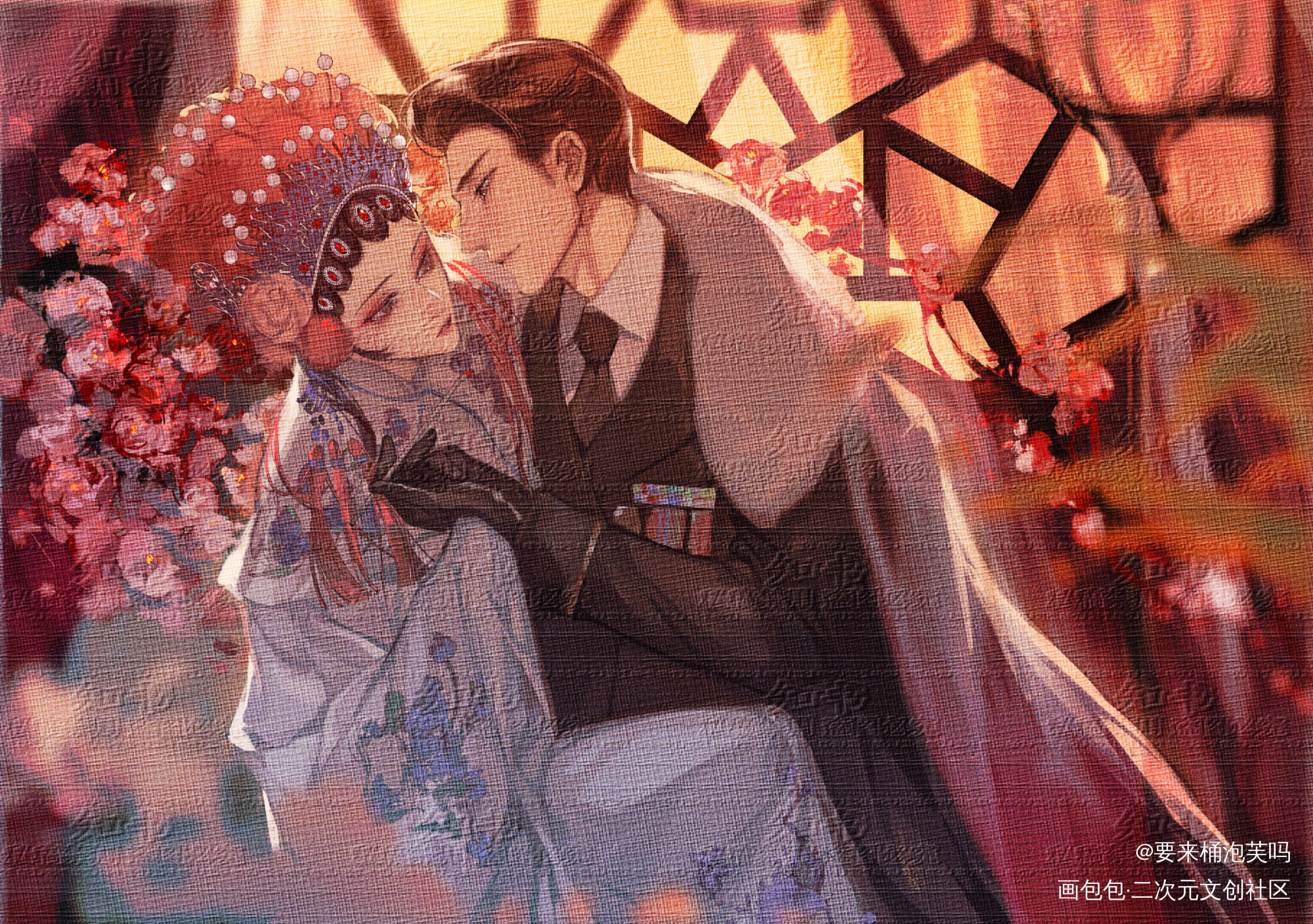 群秀·群戏花秀间_娘娘腔188男团群秀李程秀邵群绘画作品
